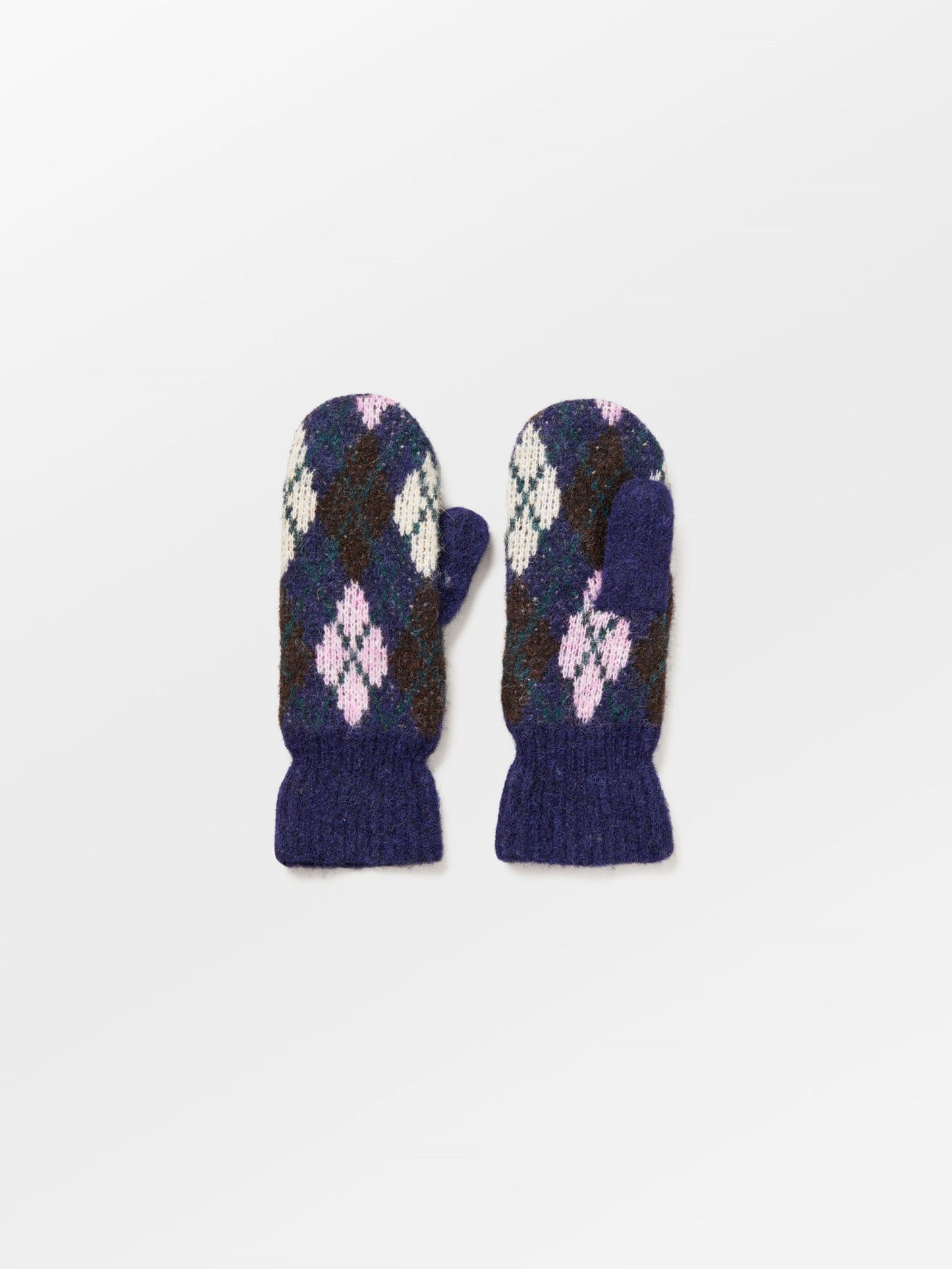 Argyle Wool Mitten Clothing Becksöndergaard.dk