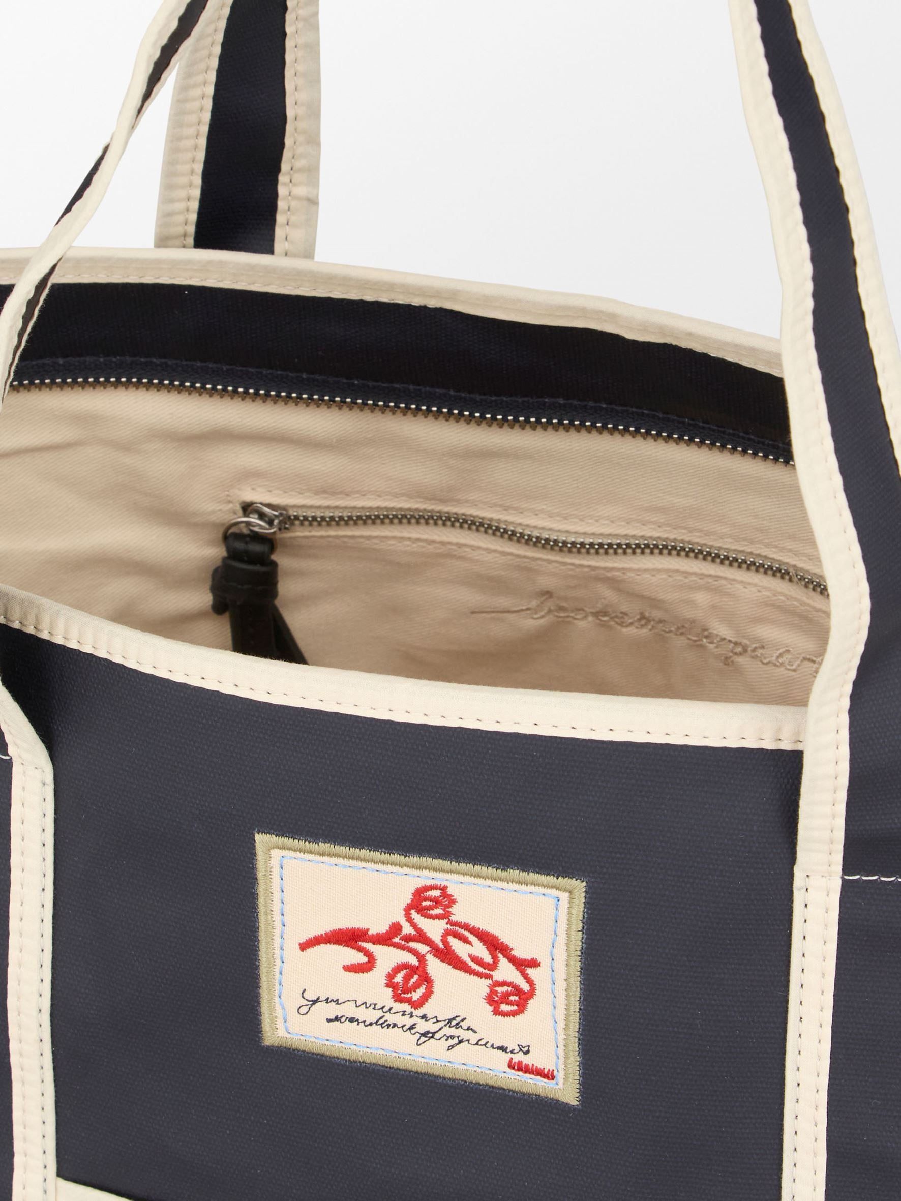 Becksöndergaard, Solid Coated Aubrey Bag - Navy Blue, bags, bags, bags, bags, bags