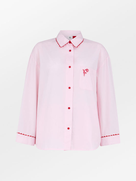 Becksöndergaard, Scallop Pyjamas Shirt - Pale Lilac Pink, homewear, sale, homewear, sale
