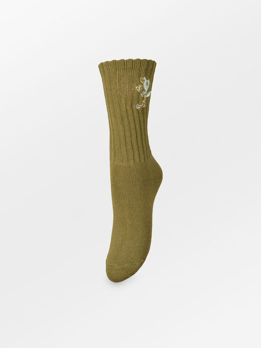Becksöndergaard, Rosy Cotta Sock - Woodbine Green, socks, archive, archive, socks, black week, black week