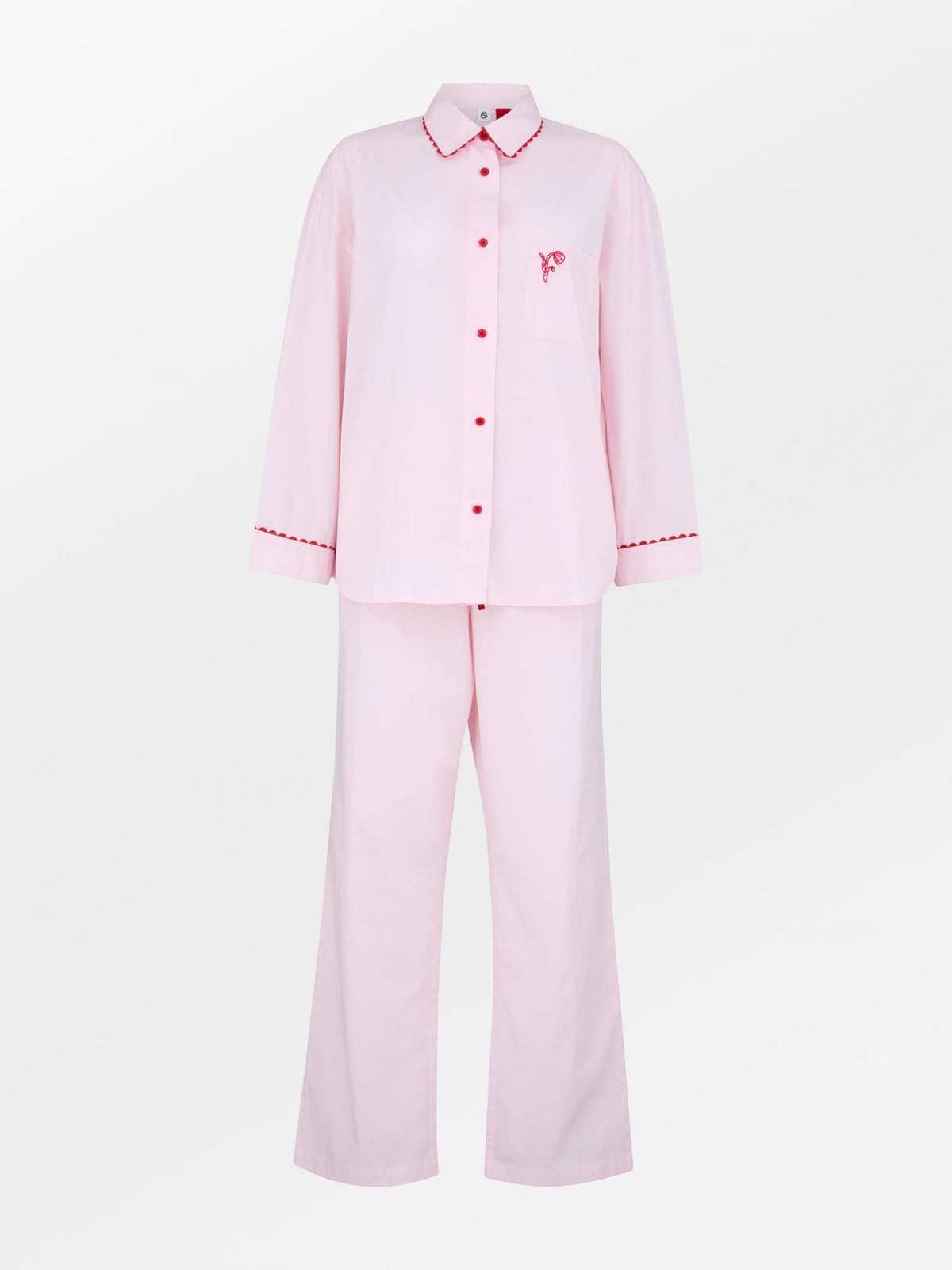 Becksöndergaard, Scallop Pyjamas Shirt - Pale Lilac Pink, sale, sale, sale