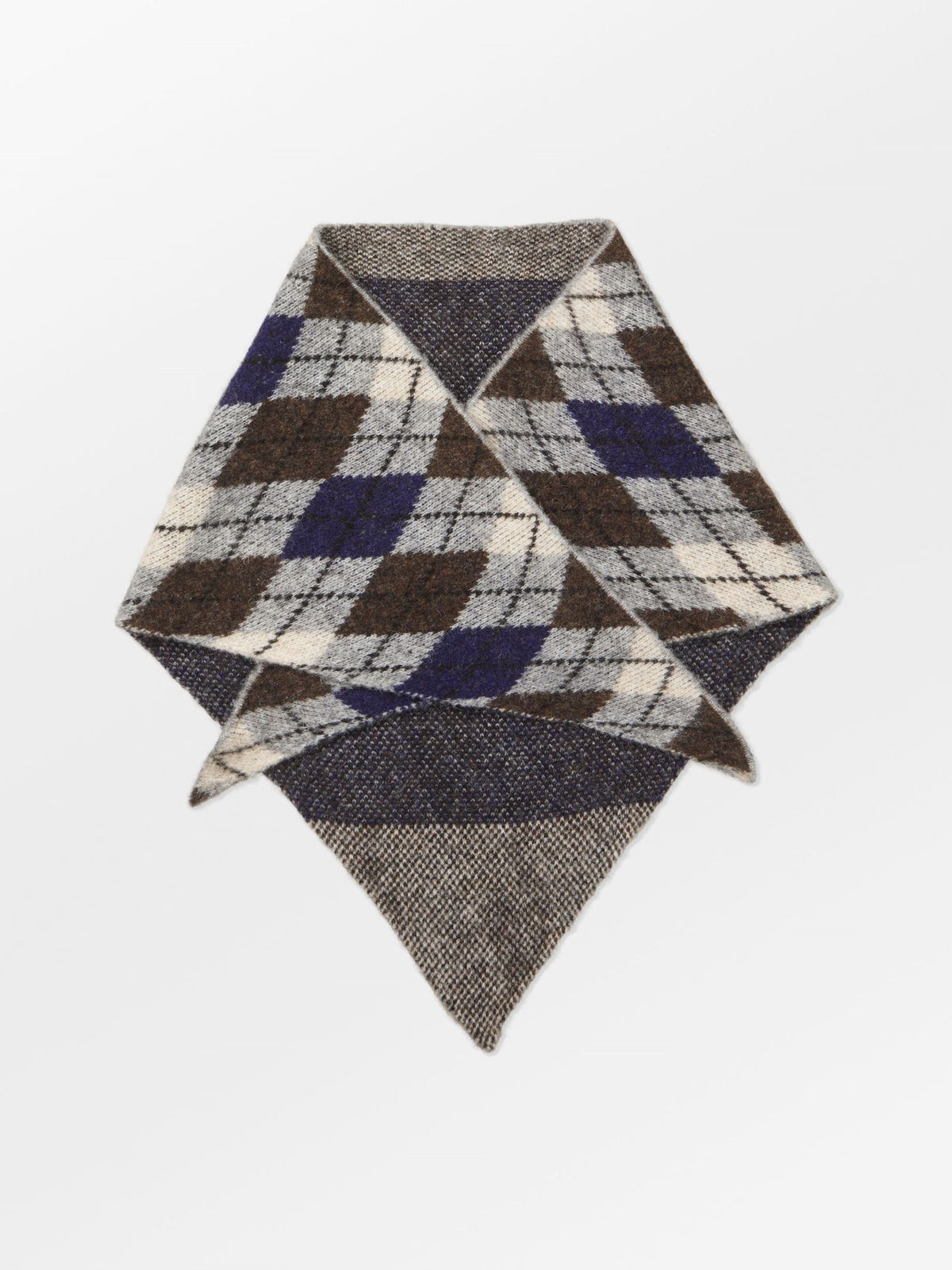 Argyle Triangle Scarf OneSize Becksöndergaard.dk