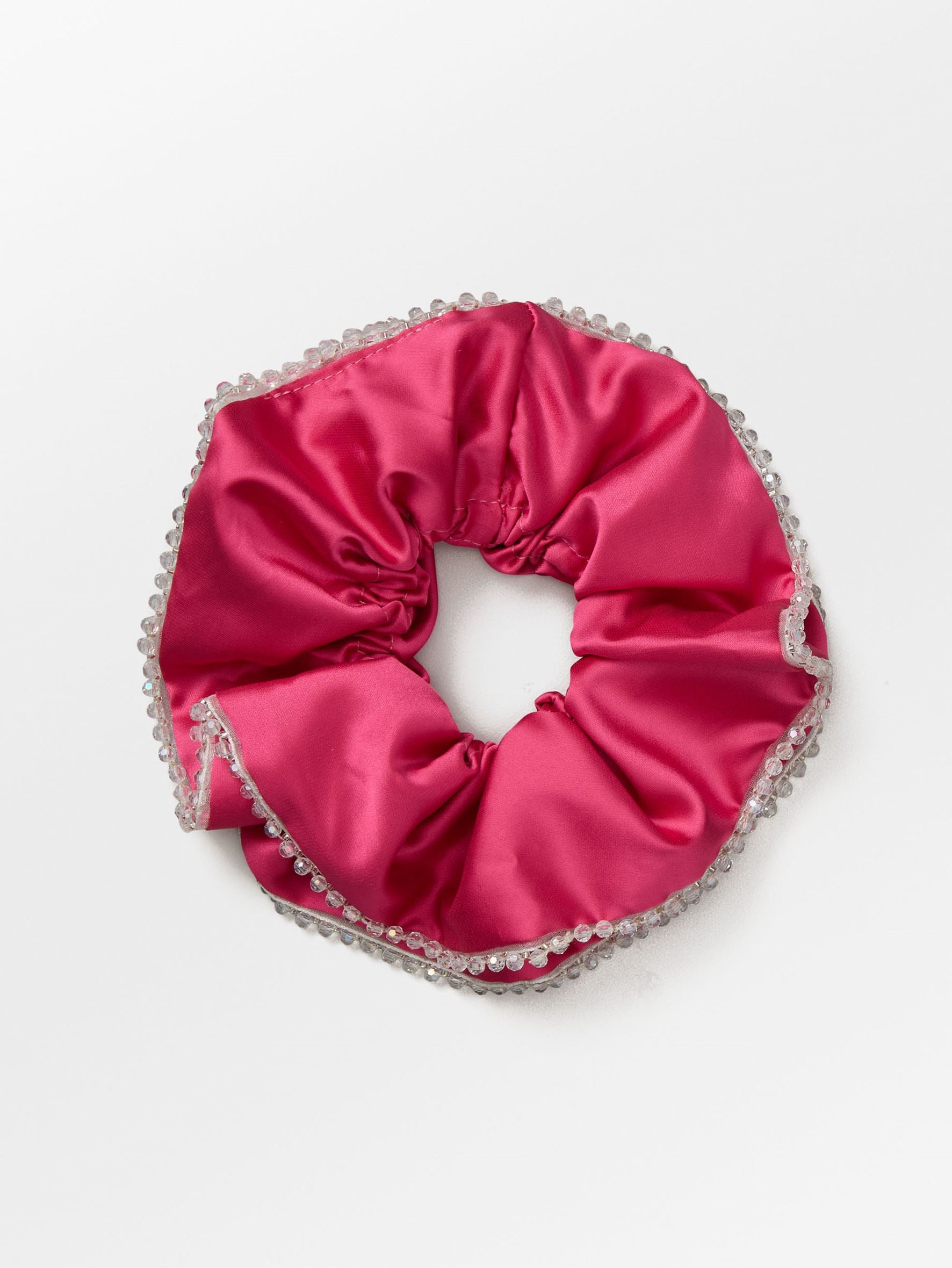 Becksöndergaard, Luster Bead Scrunchie - Carmine Pink, accessories, accessories, accessories, black week, black week