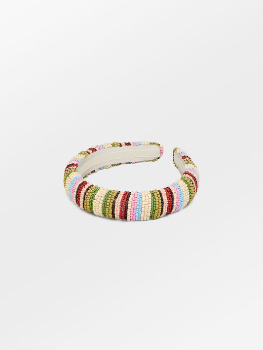 Stripes Midi Beaded Hairbrace OneSize Becksöndergaard.dk