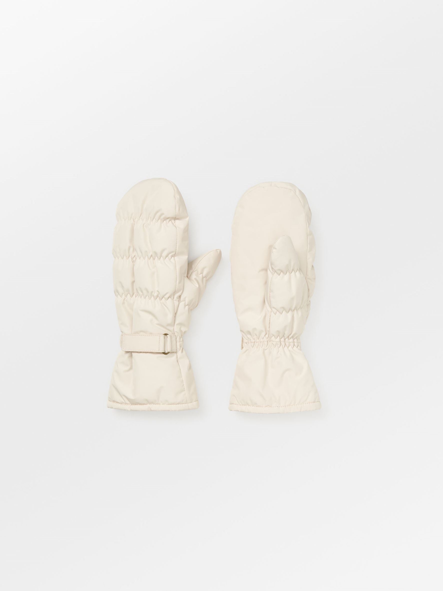 Becksöndergaard, Padded Nylona Mitten - Whitecap Gray, accessories, accessories, winter accessories, winter accessories, gifts, black week, black week