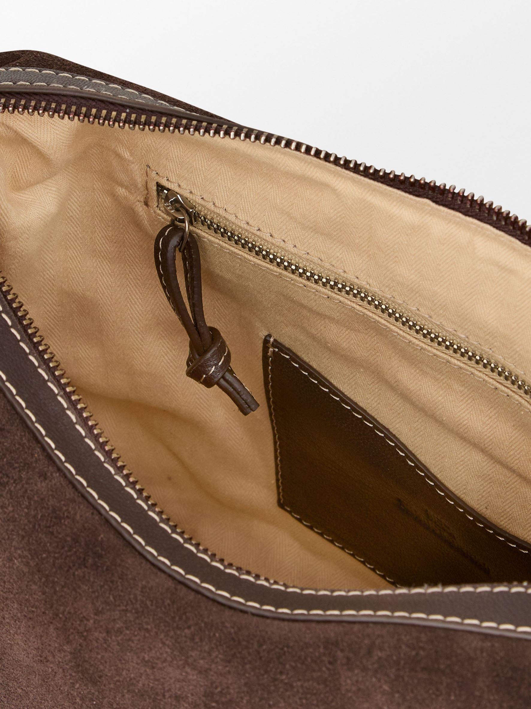 Becksöndergaard, Suede Ginni Medi Bag - Hot Fudge Brown, onesize