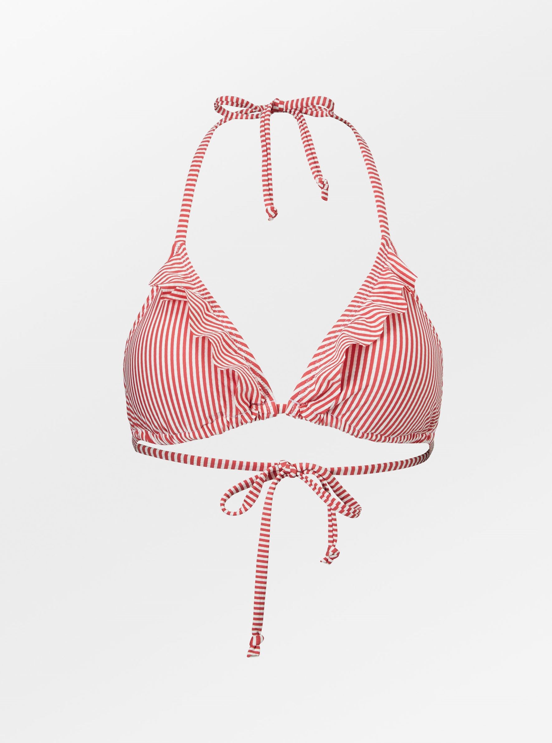 Striba Bel Frill Bikini Top - Spiced Coral Clothing Becksöndergaard.dk   