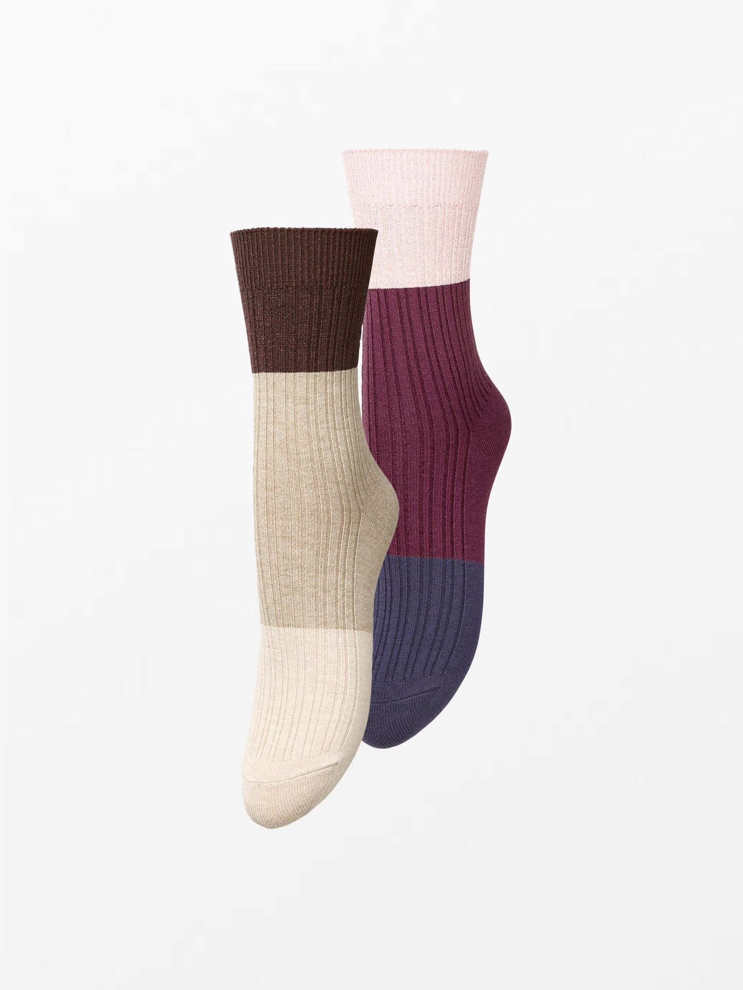 Colourblock Bam Sock 2 Pack Socks Becksöndergaard.dk
