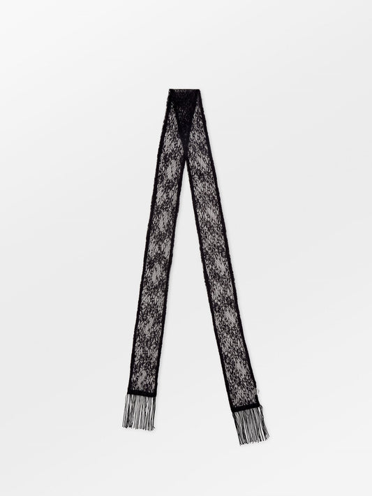 Becksöndergaard, Lacia Lace Scarf - Black, scarves, party, scarves, gifts, gifts, black week, black week, party