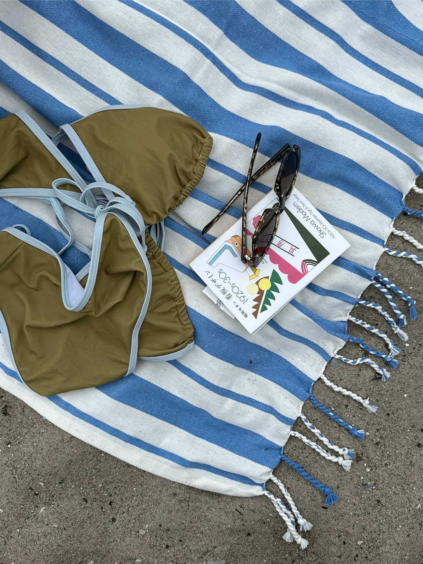 Becksöndergaard, Contrast Bel Bikini Top - Green Moss, swimwear, swimwear, noos, swimwear, black week, black week, noos