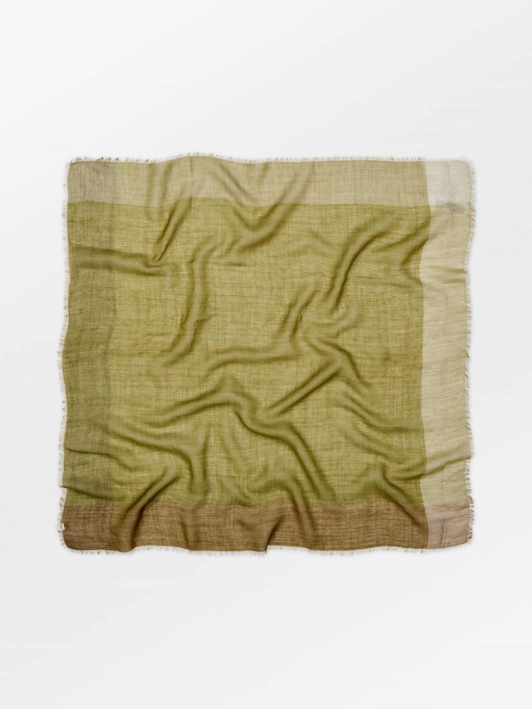 Becksöndergaard, Ekko Wica Big Scarf - Golden Cypress Green, struct - slet produkter