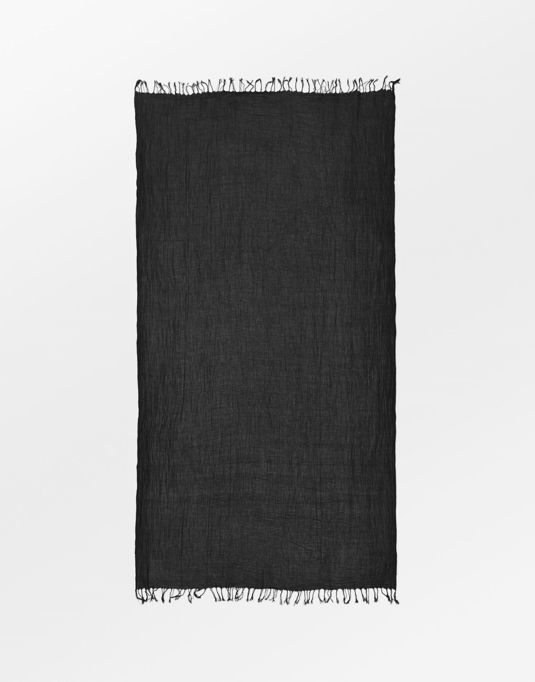 Solid Ilona Tørklæde - Sort OneSize Becksöndergaard.dk