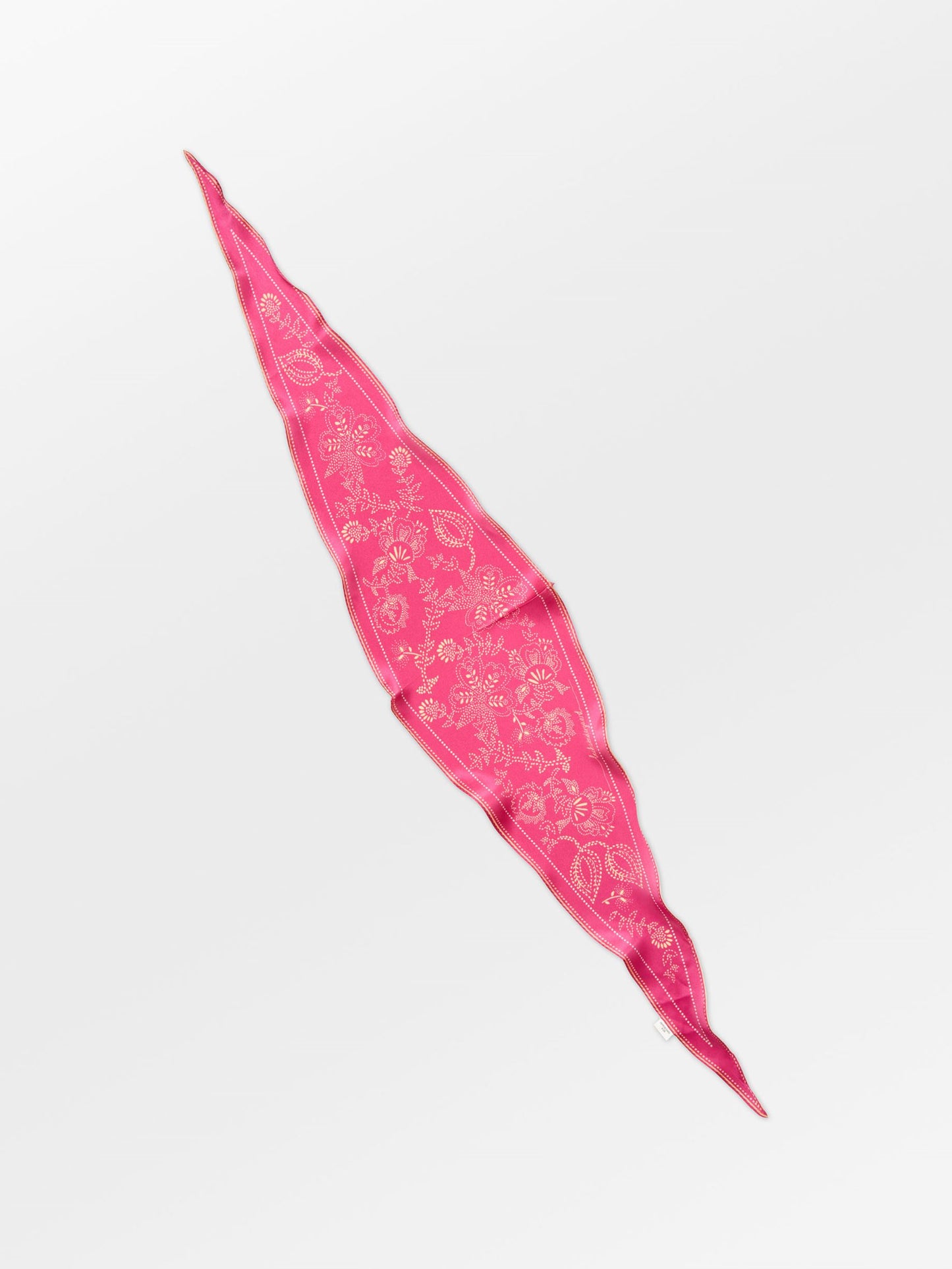 Becksöndergaard, Dotted Flora Diamond Scarf - Carmine Pink, scarves, scarves, scarves, scarves, gifts, black week, black week