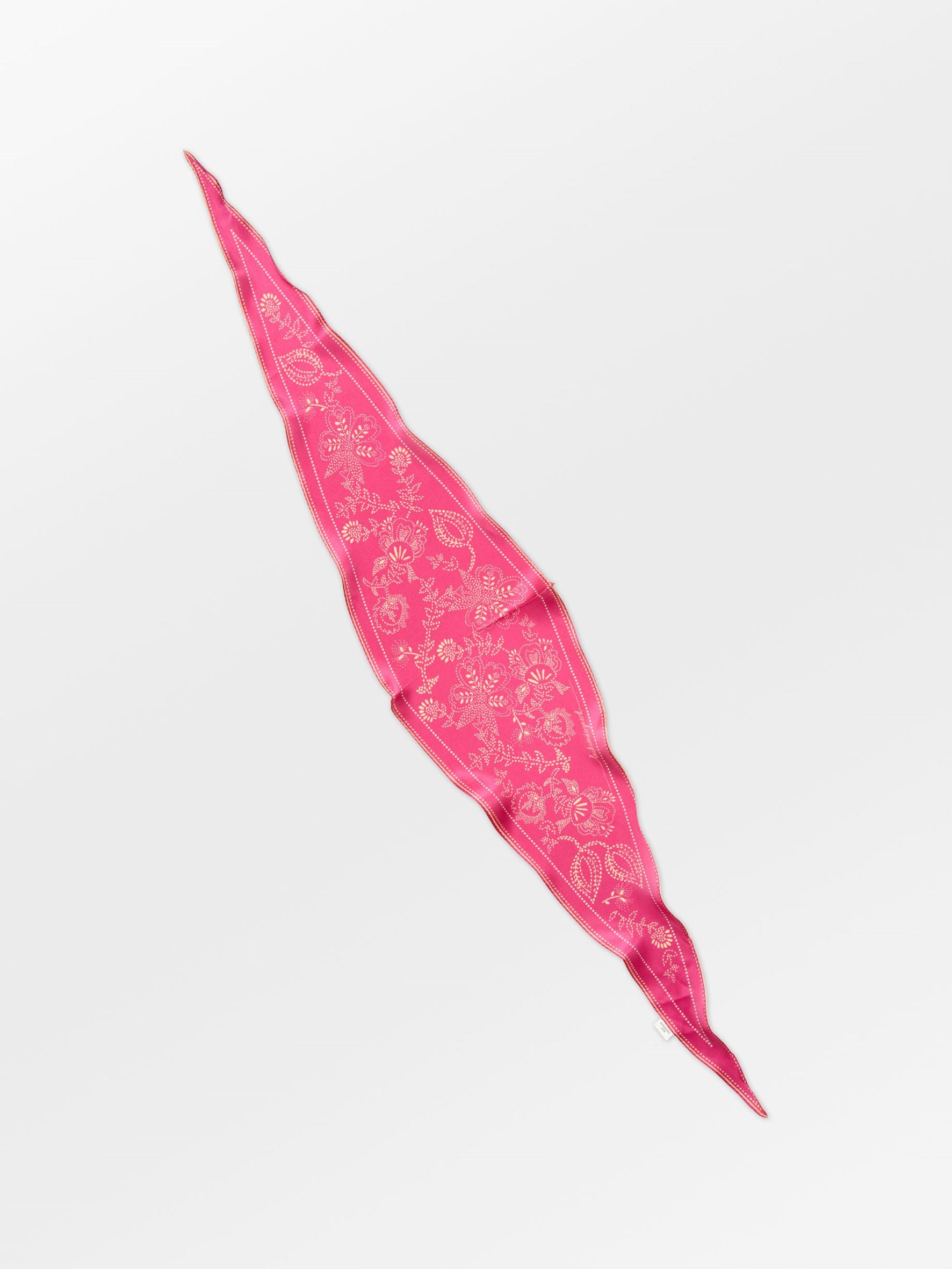 Becksöndergaard, Dotted Flora Diamond Scarf - Carmine Pink, scarves, scarves, scarves, scarves, gifts, black week, black week