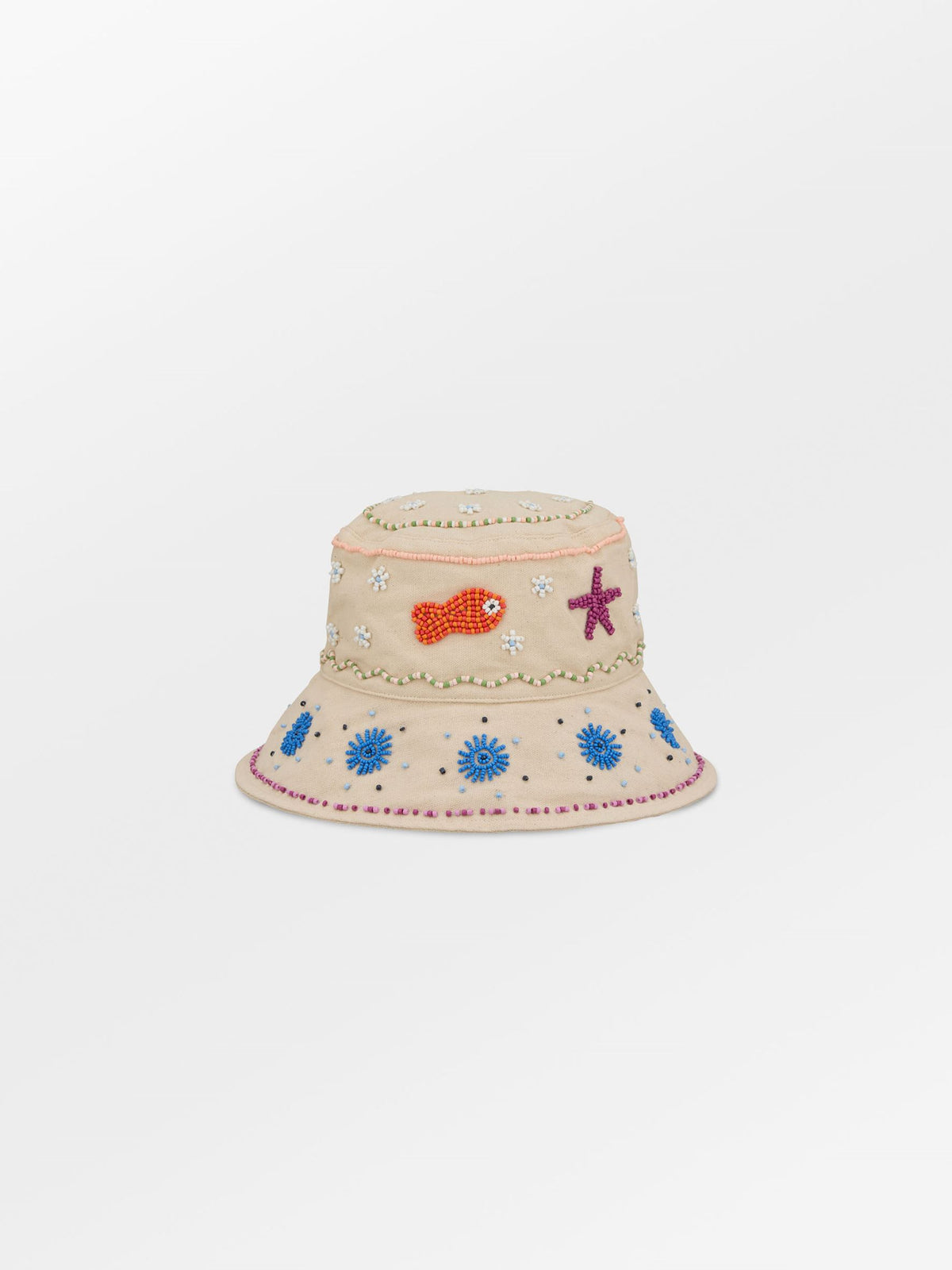 Becksöndergaard, Beaded Luna Bucket Hat - Birch White, clothing