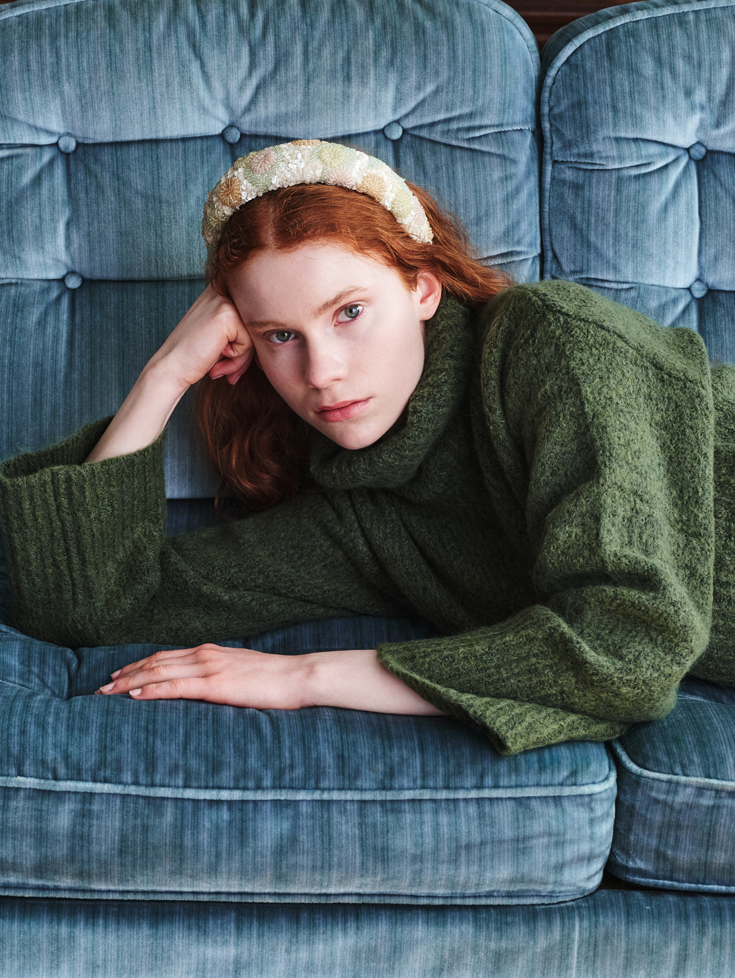 Becksöndergaard, Carna Wide Beaded Hairbrace - Birch White, accessories, accessories, accessories, party, black week, black week, party