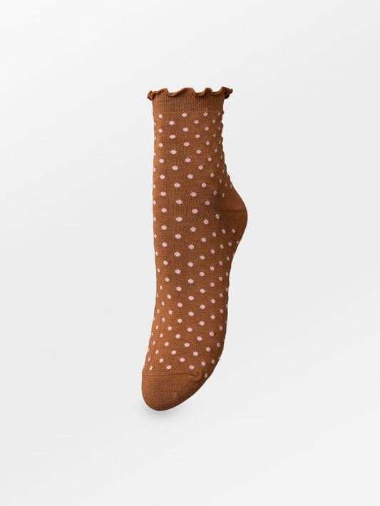 Dotted Frilla Short Sock Socks Becksöndergaard.dk