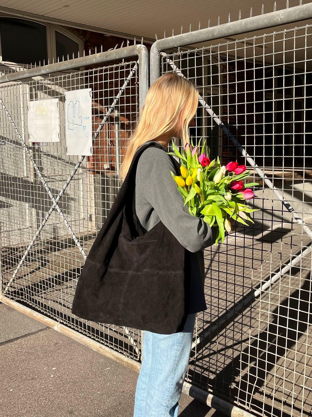 Suede Dalliea Shopper - Sort OneSize Becksöndergaard.dk