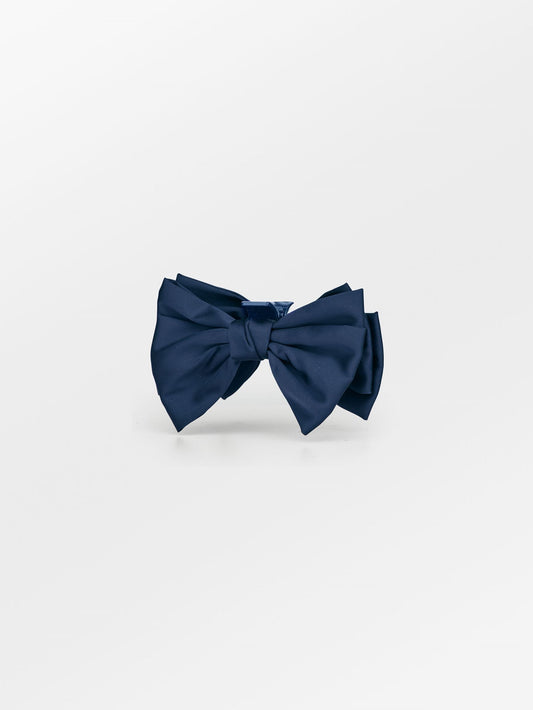 Becksöndergaard, Minda Bow Hair Claw - Navy Blue, accessories, accessories, archive, archive, accessories