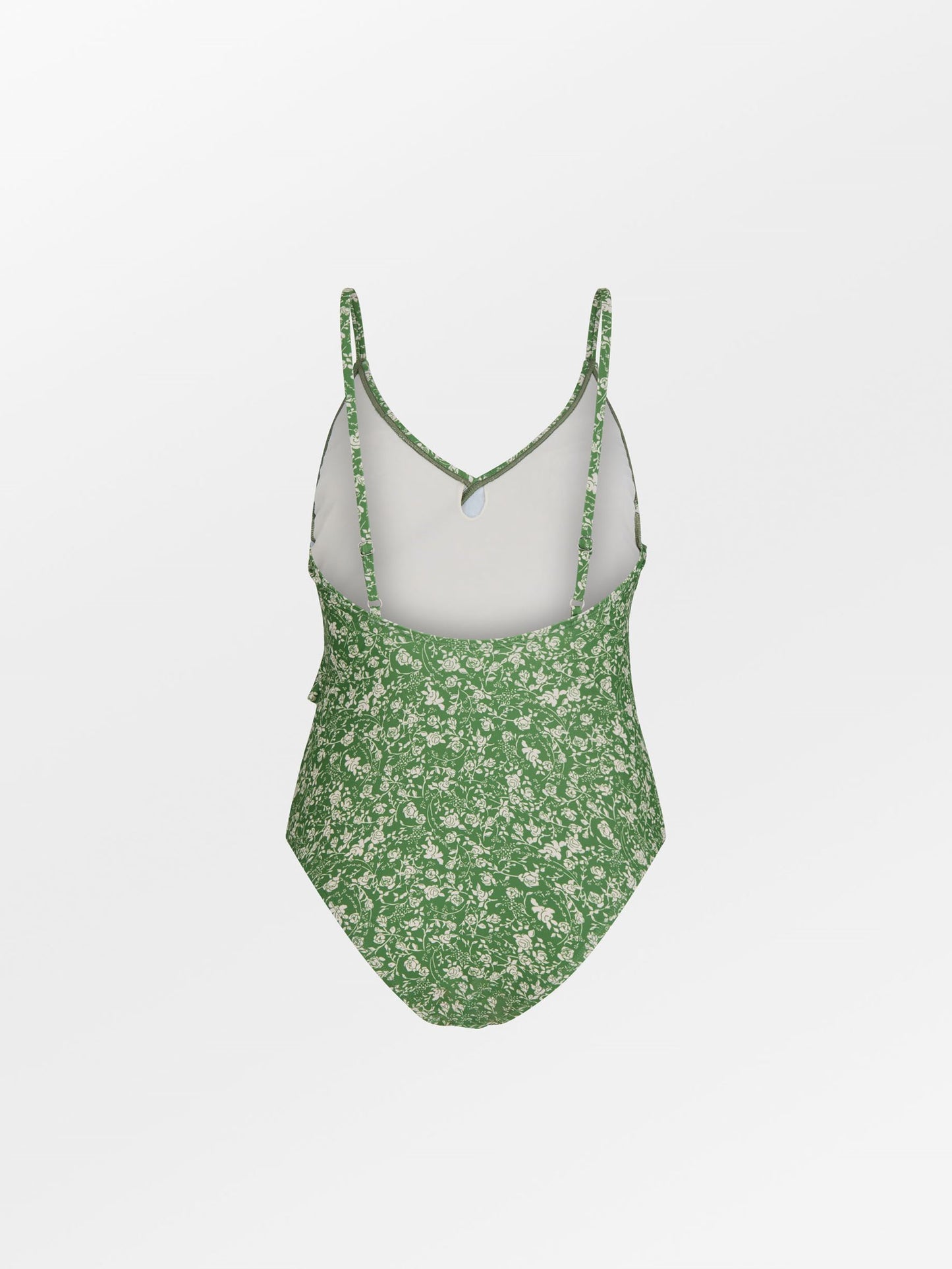 Becksöndergaard, Fleurie Bly Frill Swimsuit  - Campsite Green, archive, archive, swimwear, swimwear, swimwear