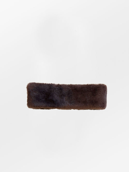 Becksöndergaard, Dora Shearling Headband - Chocolate Torte, winter accessories, accessories, winter accessories