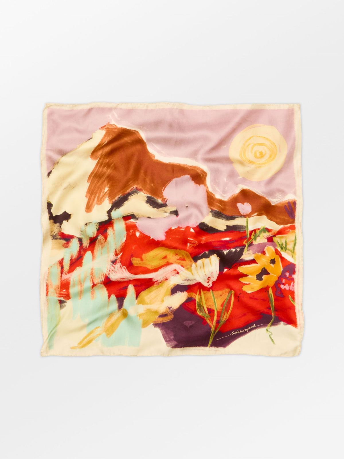 Becksöndergaard, Landscapia Sia Scarf - Multi Col., spring summer 2027x