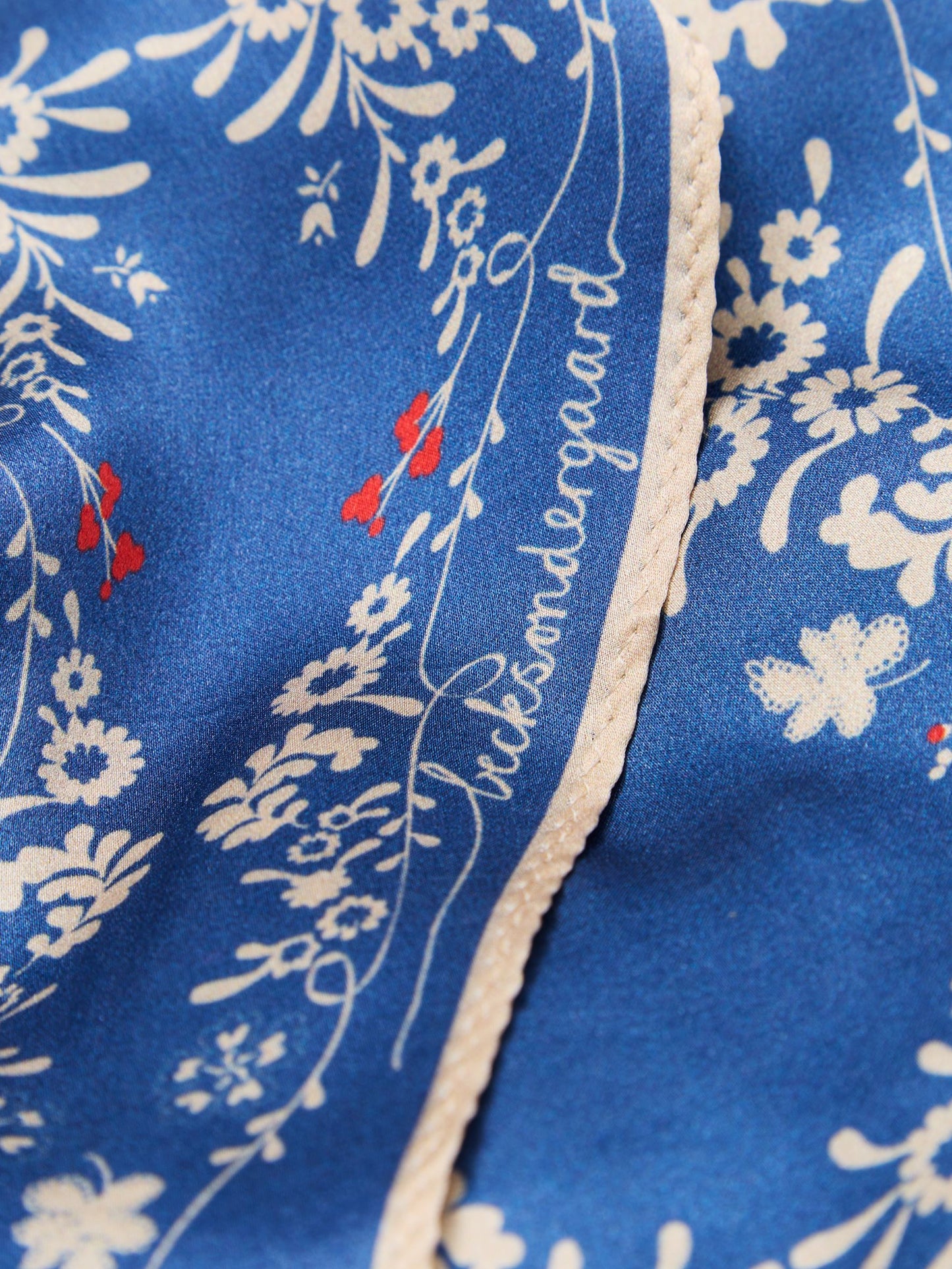Myrtle Diamond Scarf - Bleach Denim OneSize Becksöndergaard.dk