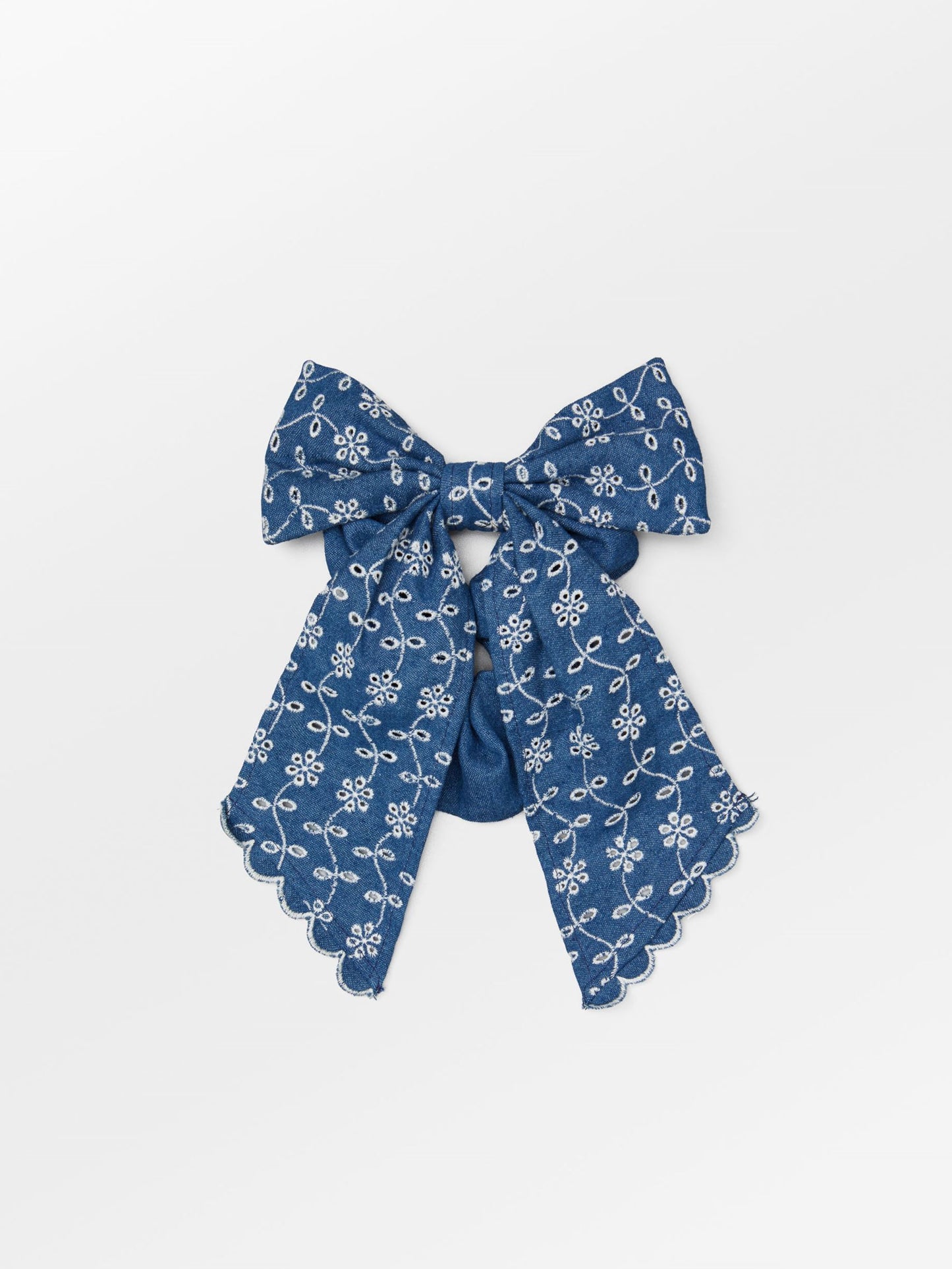 Angela Denim Bow Scrunchie OneSize Becksöndergaard.dk