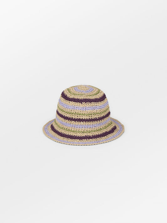 Striped Saverina Straw Hat Clothing Becksöndergaard.dk