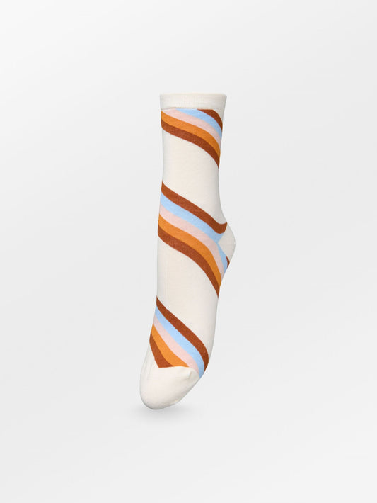 Oblique Striped Sock Socks Becksöndergaard.dk   