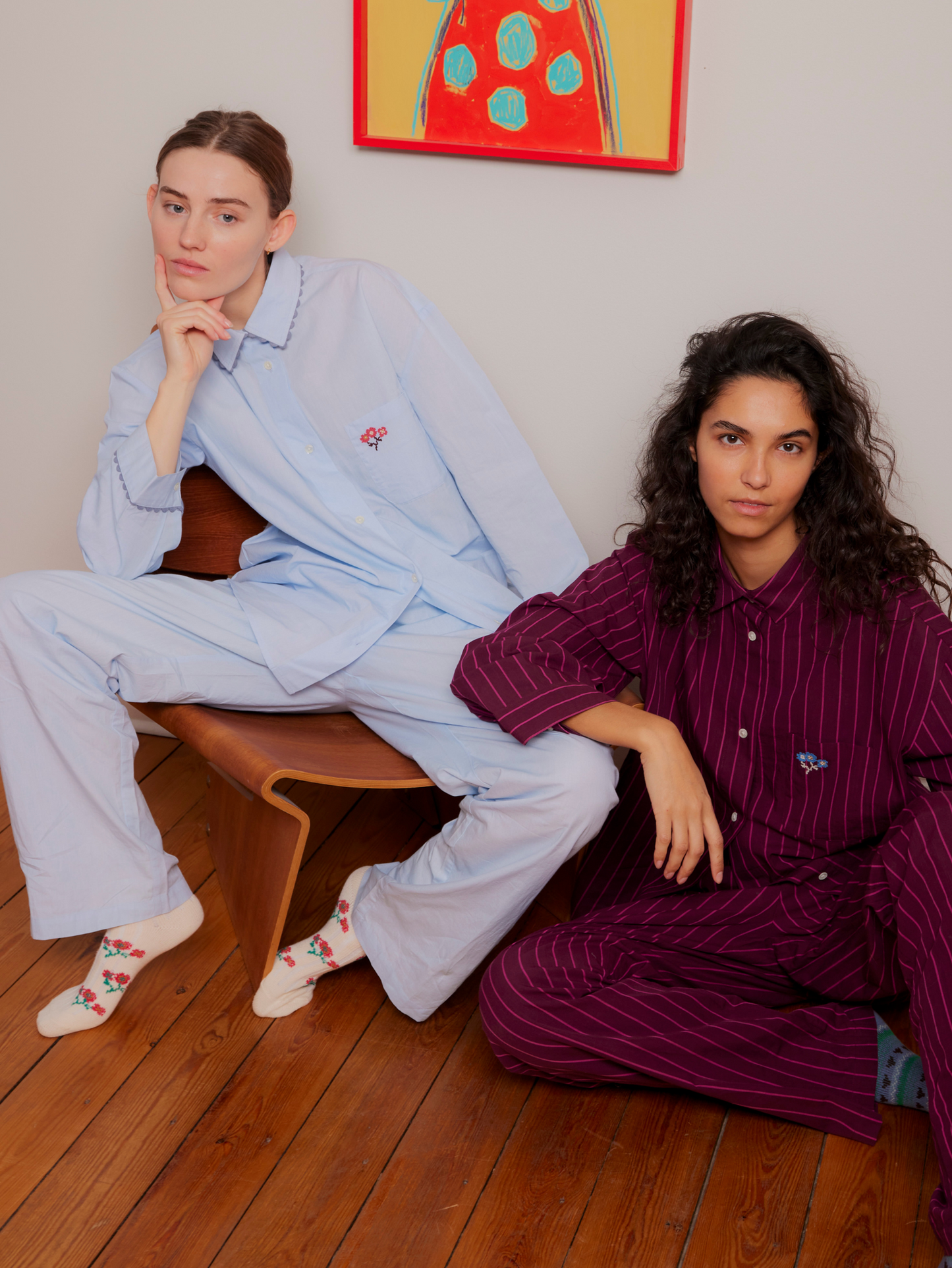 Scallop Flotile Pyjamas Shirt Clothing Becksöndergaard.dk