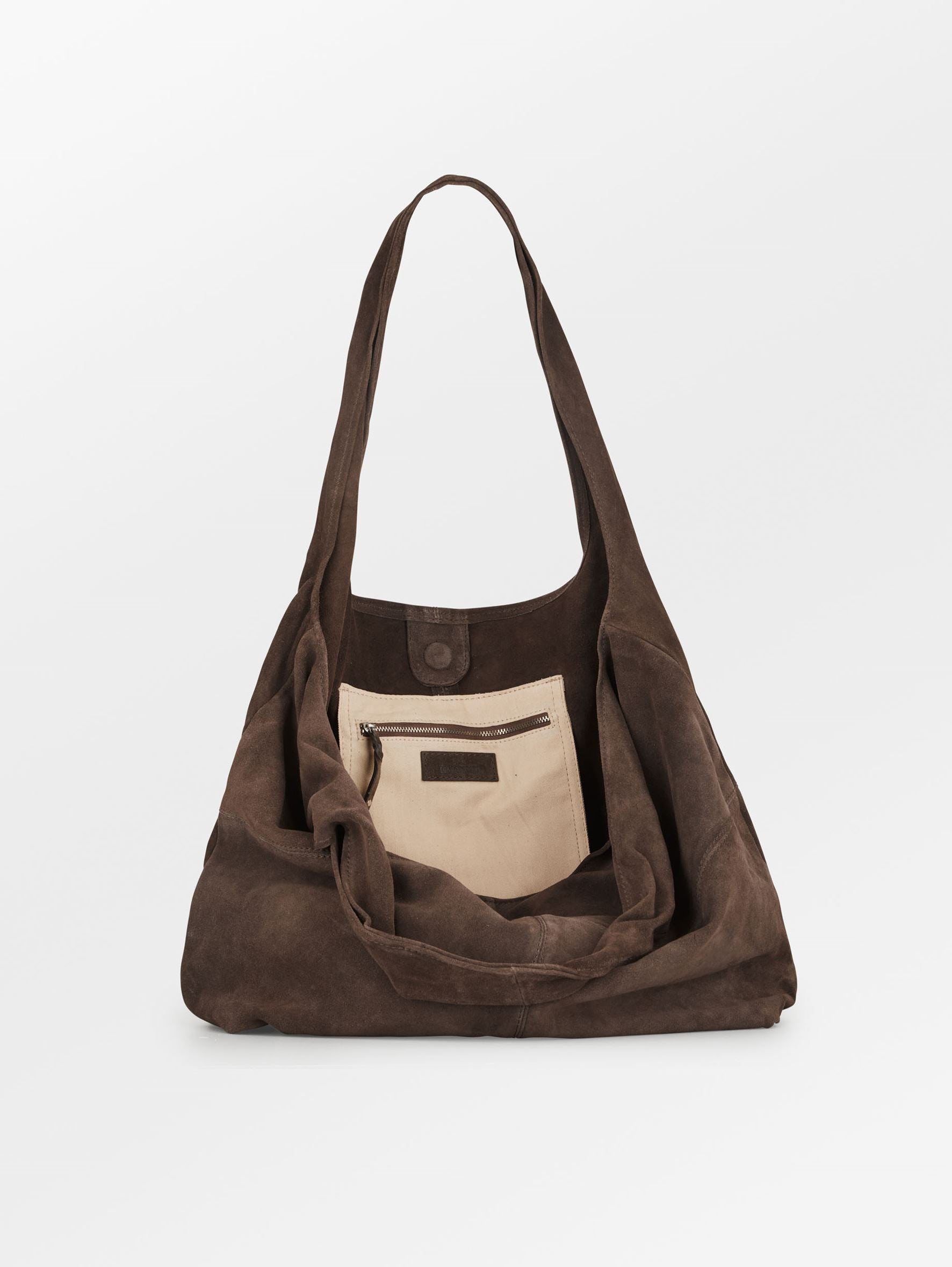 Suede Dalliea Shopper - Mørkebrun OneSize Becksöndergaard.dk