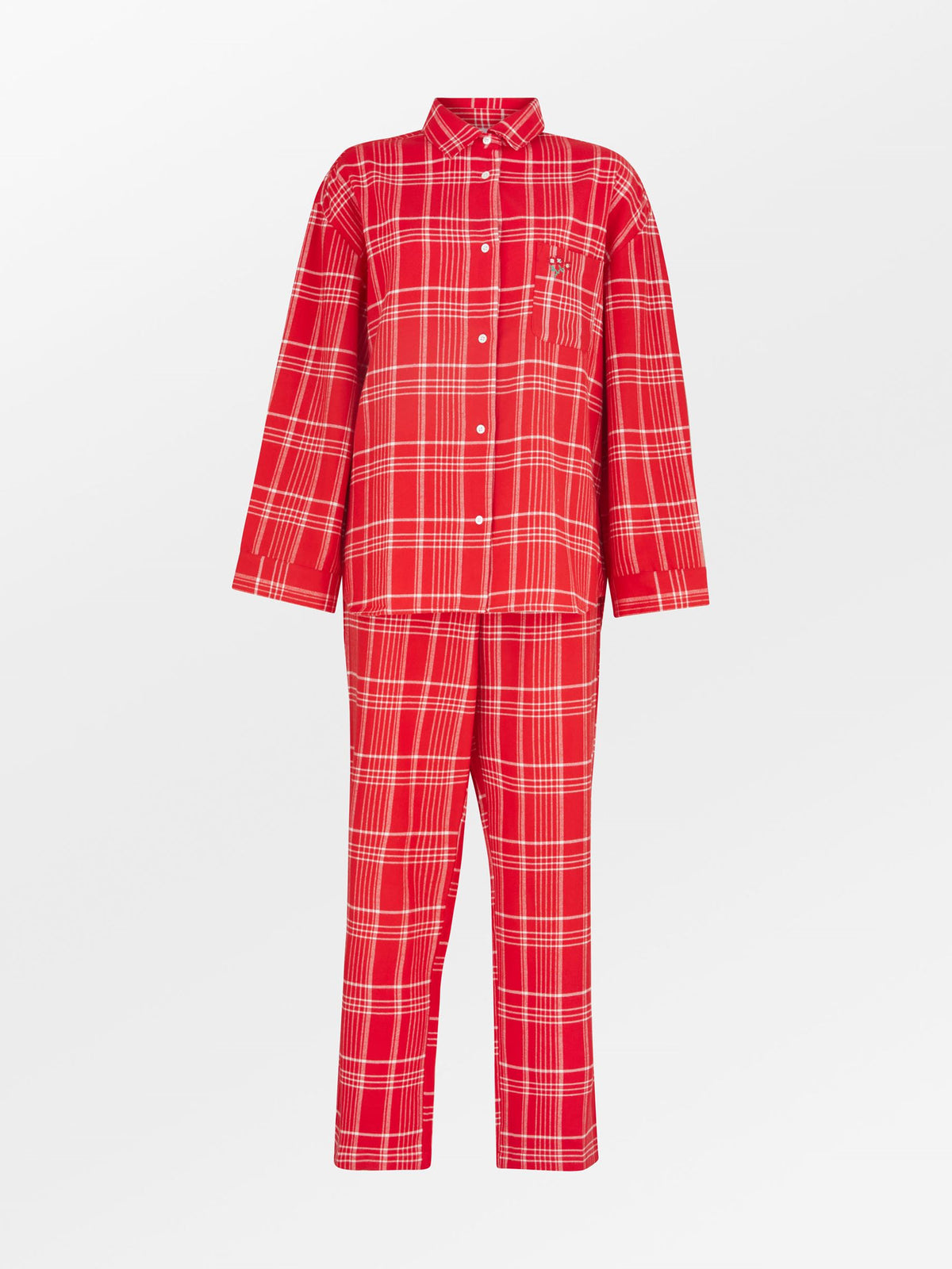 Flannel Grid Pyjamas Shirt Clothing Becksöndergaard.dk