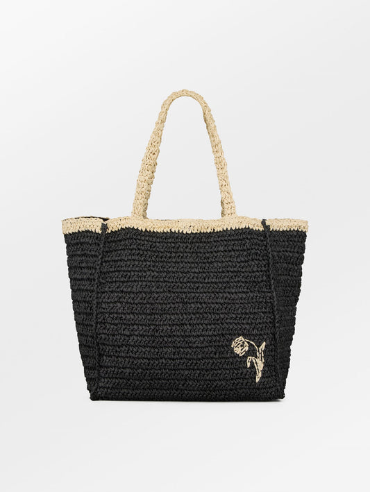 Becksöndergaard, Paper Straw Tota Bag - Black, sale, sale