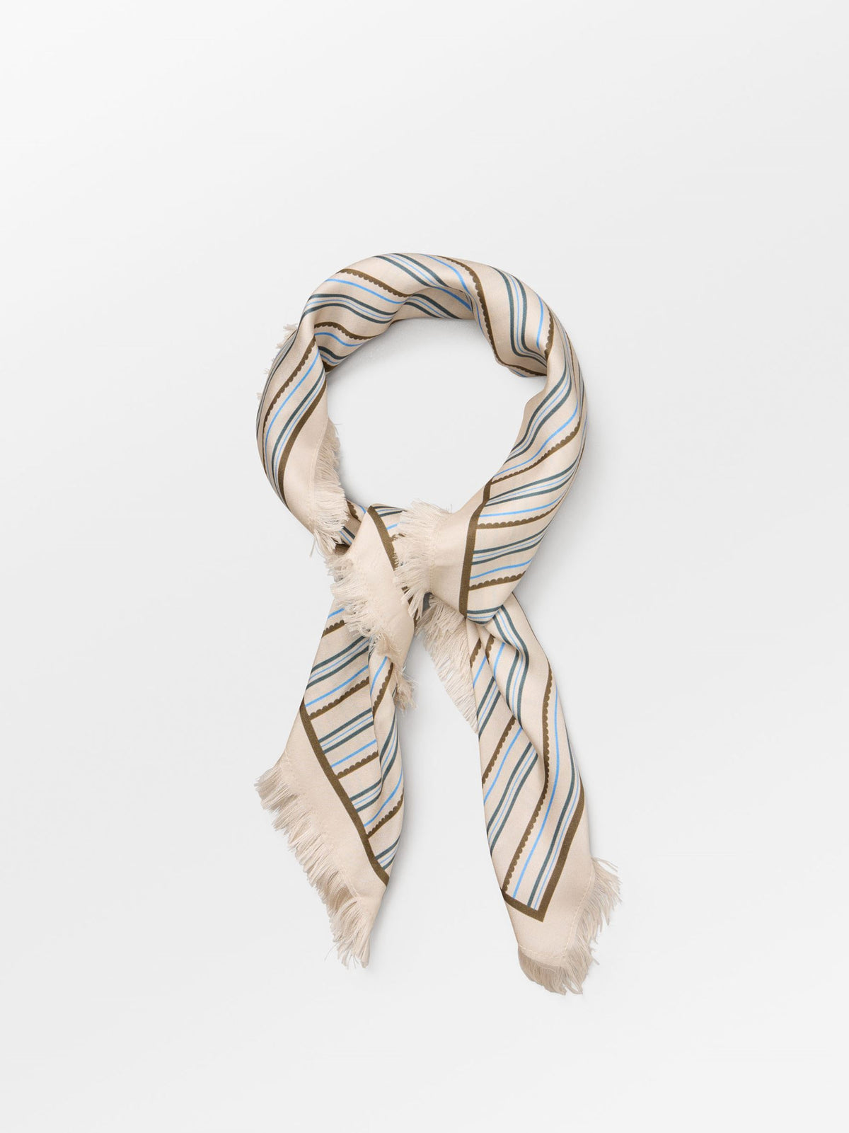 Scallopia Striped Sia Scarf OneSize Becksöndergaard.dk
