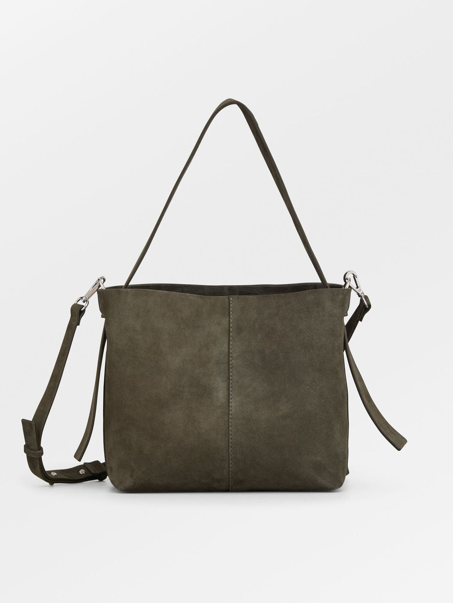 Suede Fraya Small Crossbody Taske - Grøn OneSize Becksöndergaard.dk