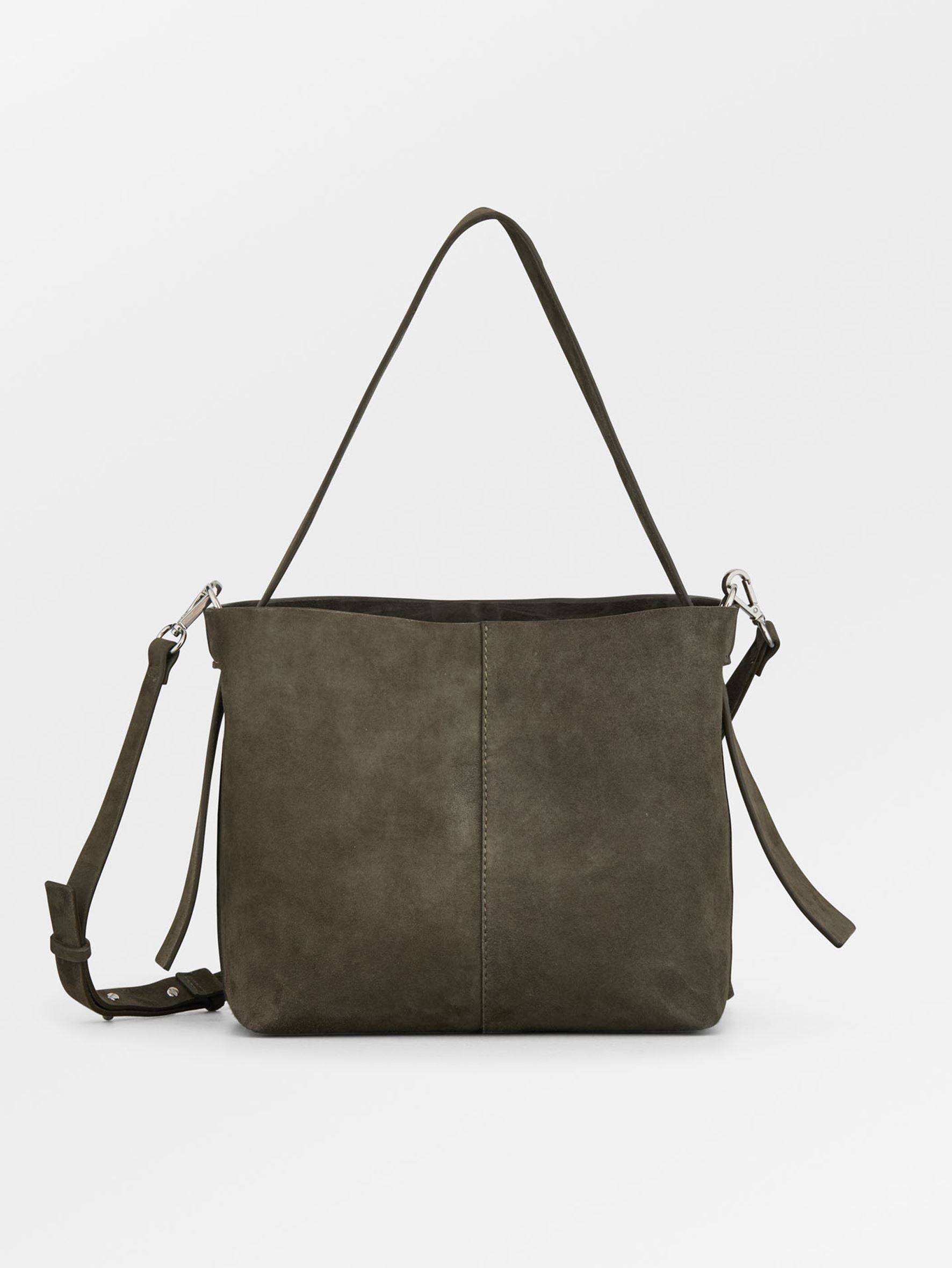 Suede Fraya Small Crossbody Taske - Grøn OneSize Becksöndergaard.dk