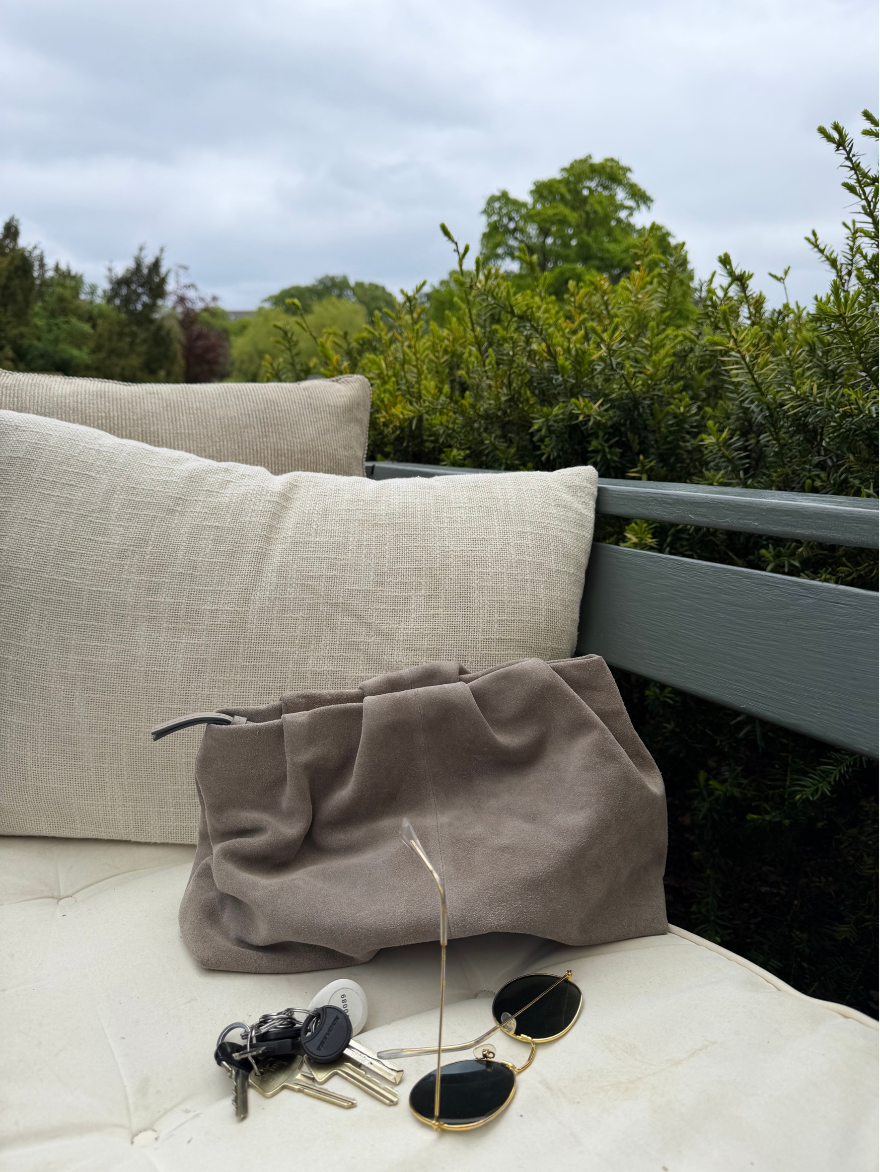 Suede Clutch Bag OneSize Becksöndergaard.dk