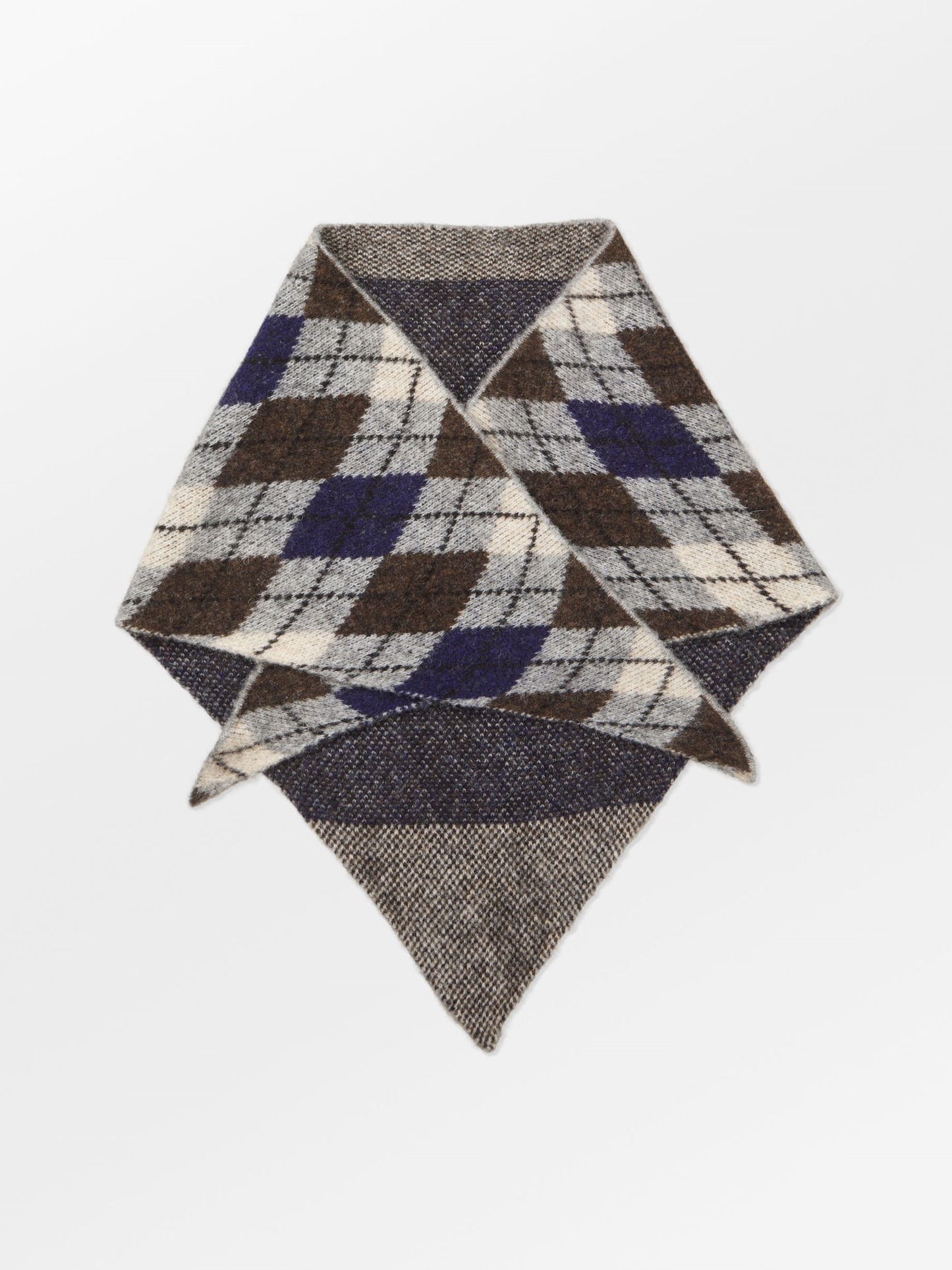 Argyle Triangle Scarf OneSize Becksöndergaard.dk