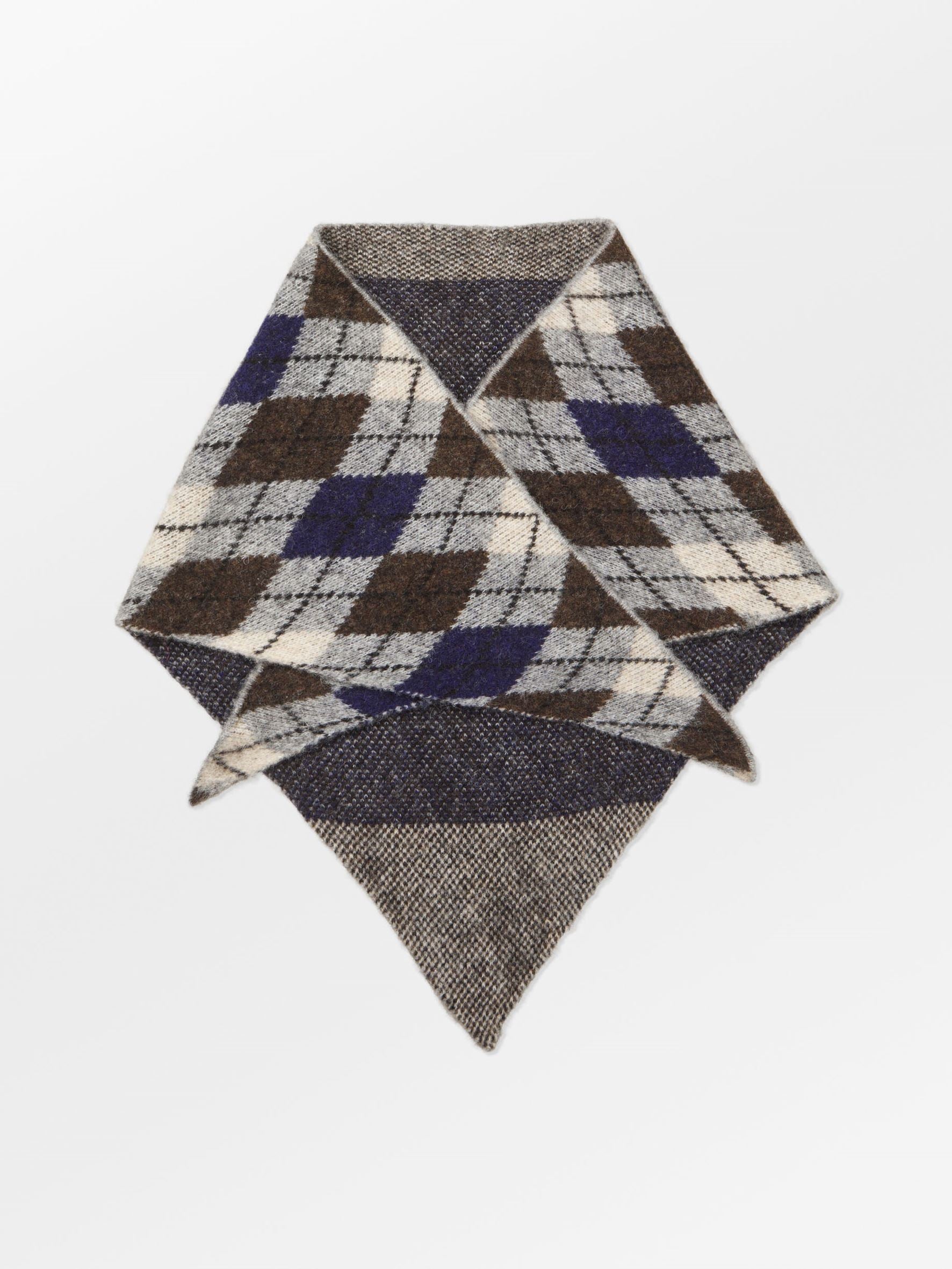 Argyle Triangle Scarf OneSize Becksöndergaard.dk