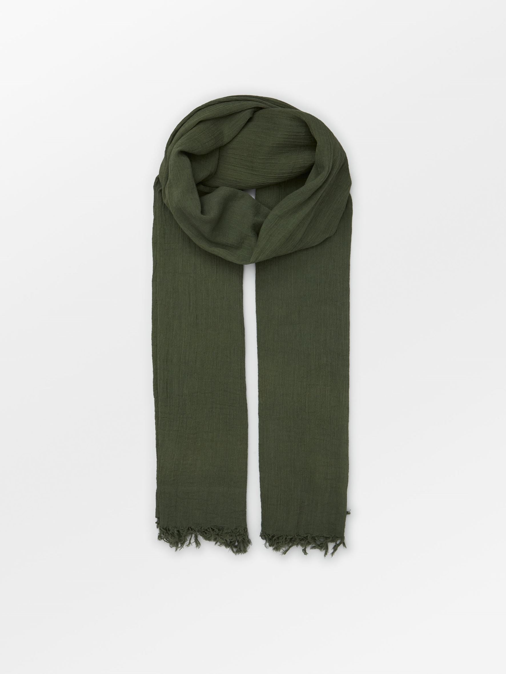 Becksöndergaard, Solid Ilona Scarf - Army, onesize