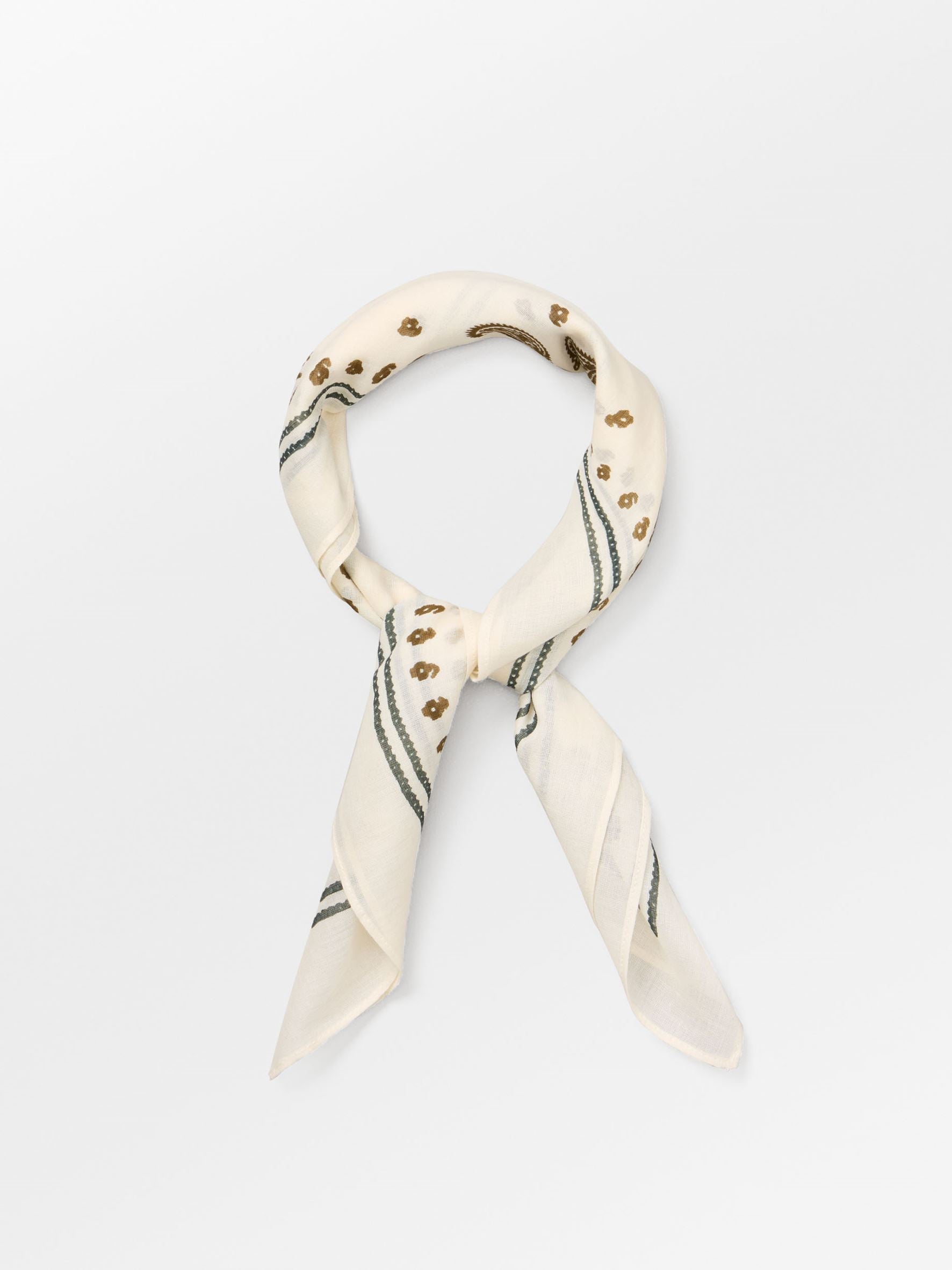Bloom Paisley Cotta Scarf OneSize Becksöndergaard.dk