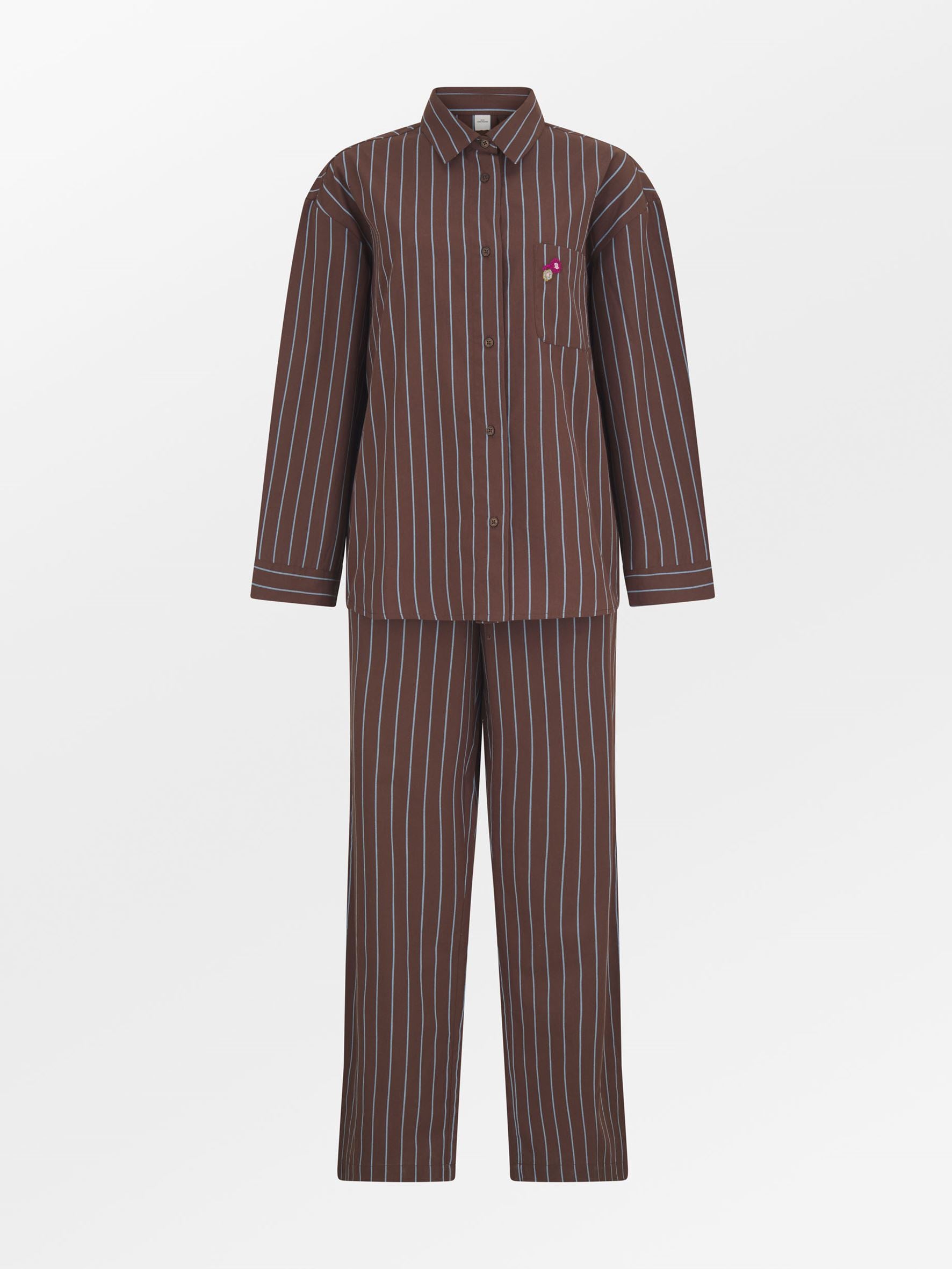 Striped Wintaflora Pyjamas Shirt Clothing Becksöndergaard.dk