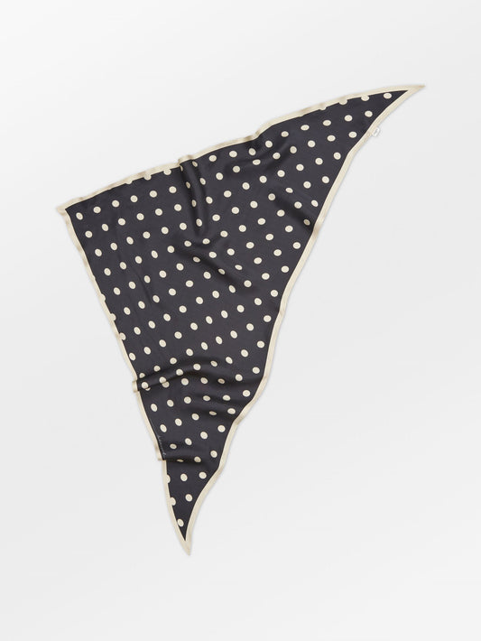 Becksöndergaard, Polka Triangle Sia Scarf - Black, scarves, scarves, mid season sale, mid season sale, scarves