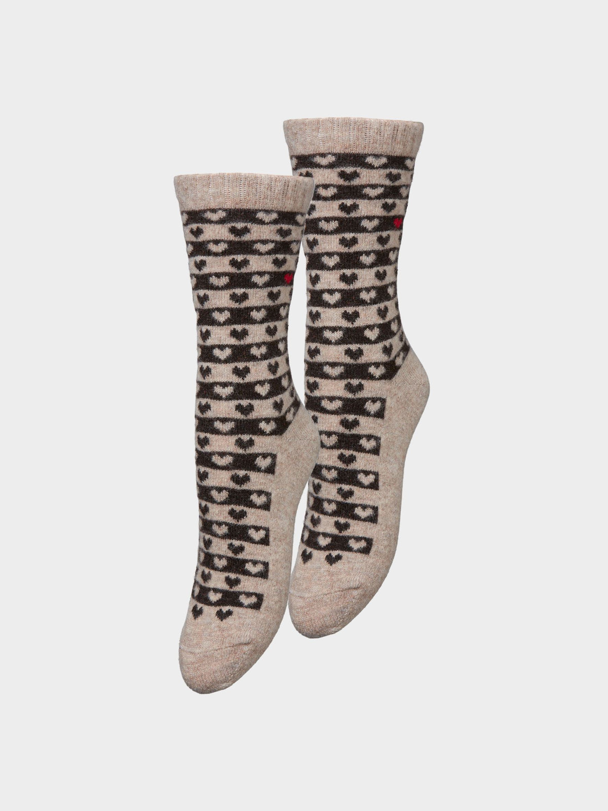 Heart Wola Sock 2 Pack OneSize Becksöndergaard.dk