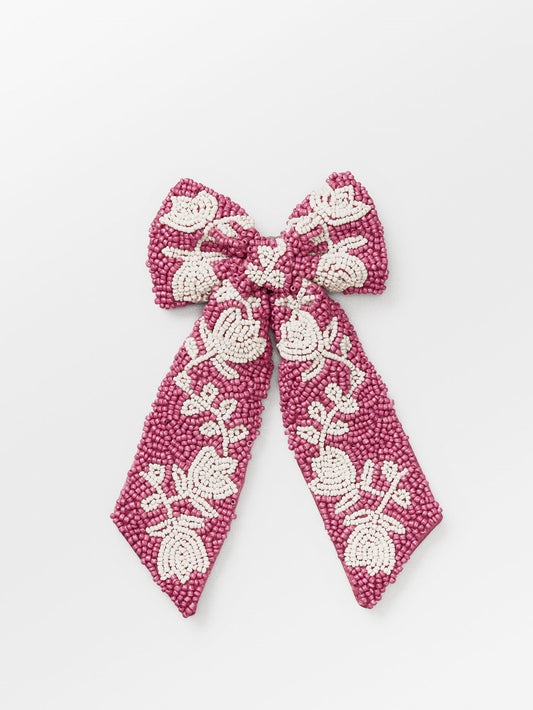 Dotted Flora Beaded Bow Clip OneSize Becksöndergaard.dk