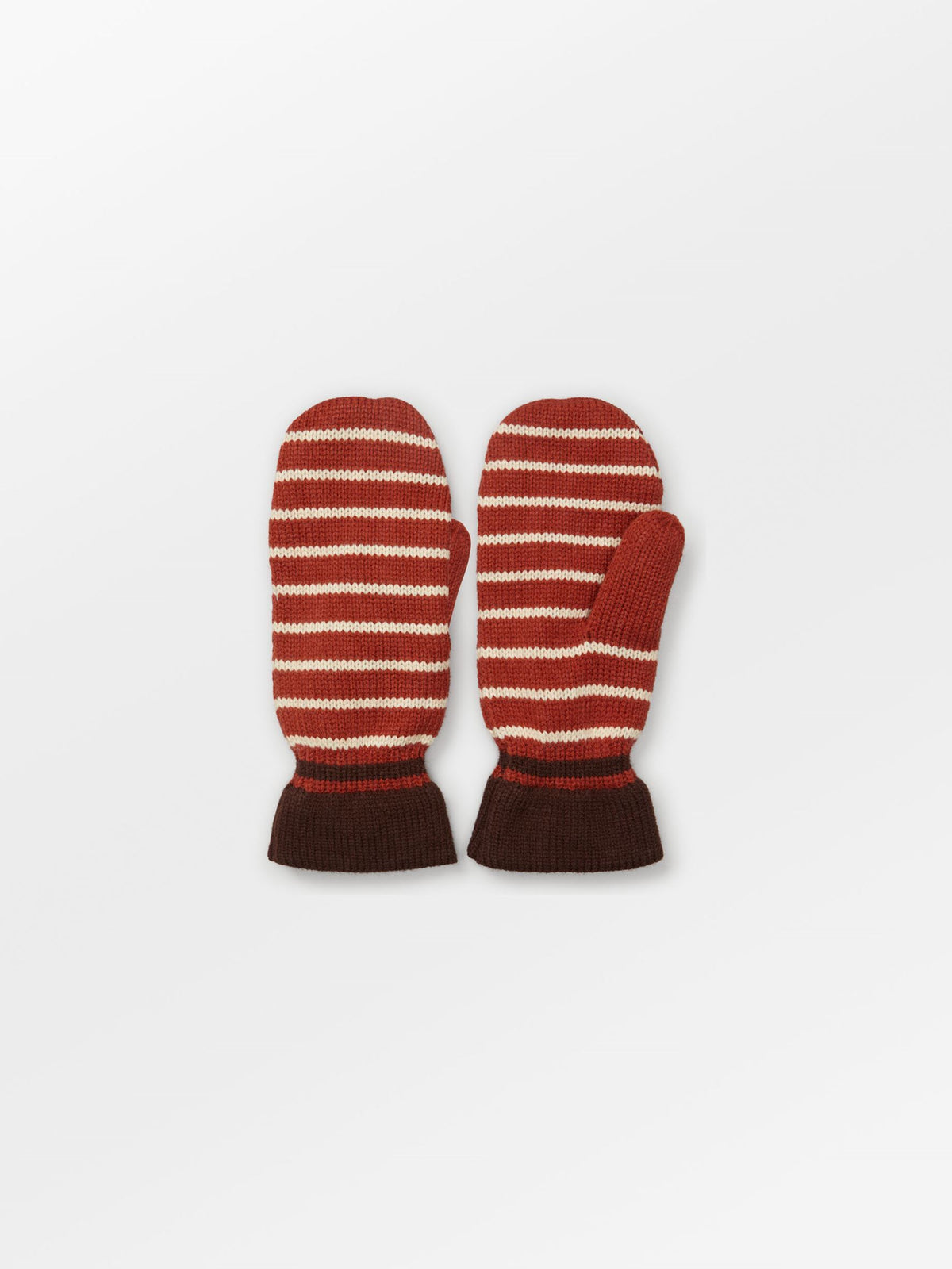 Thin Striped Emerald Mittens Clothing Becksöndergaard.dk