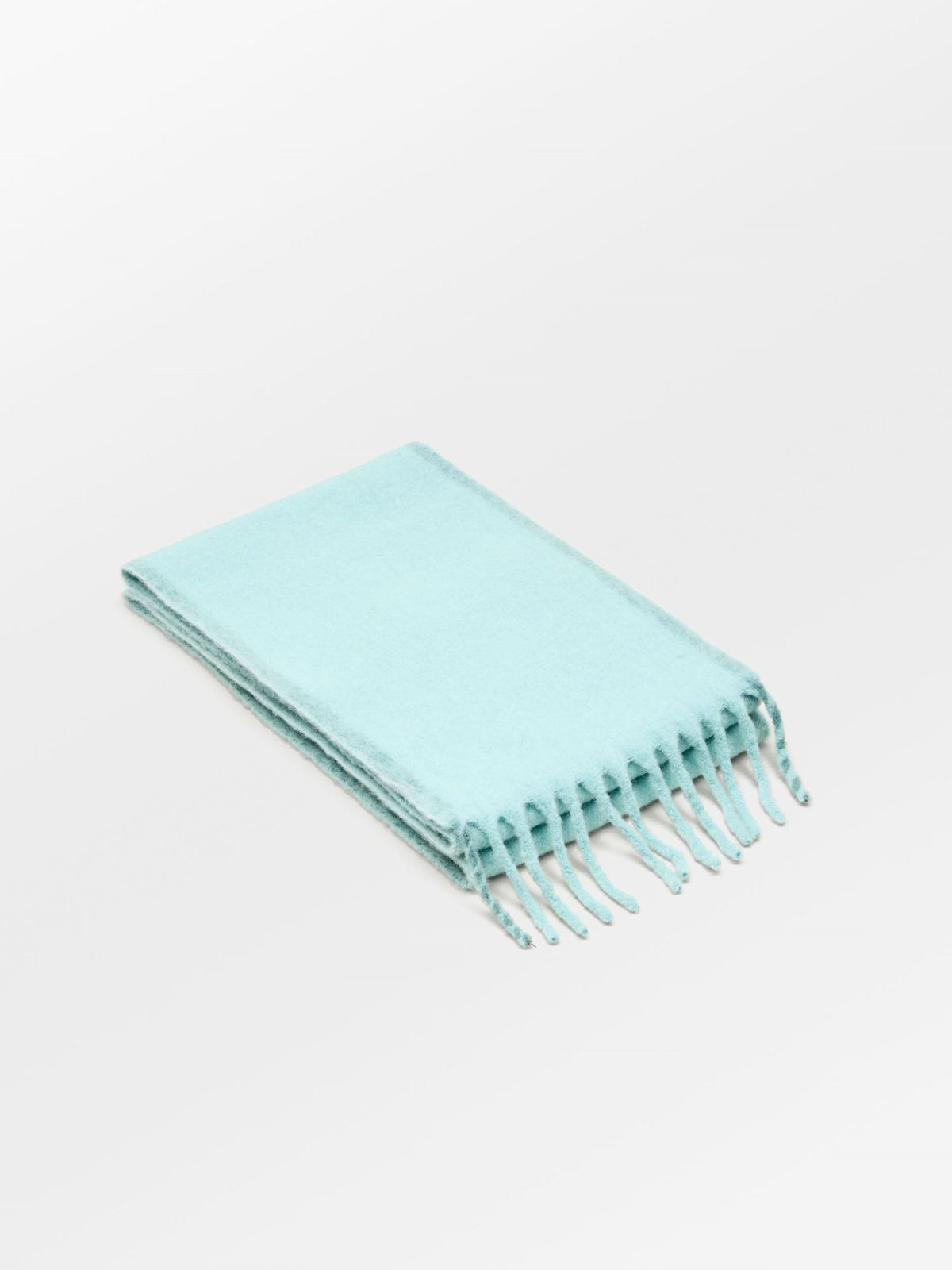 Solid Yuta Scarf - Turquoise OneSize Becksöndergaard.dk