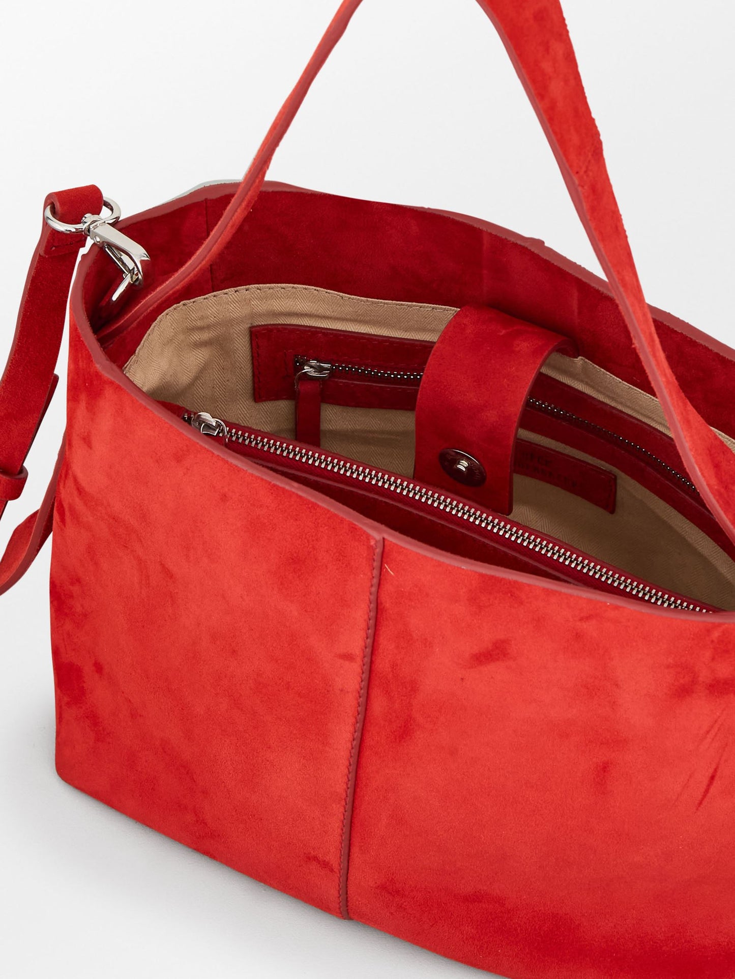 Becksöndergaard, Suede Fraya Small Bag - Adrenaline Red, onesize