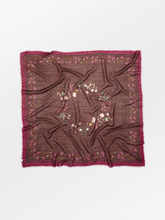 Becksöndergaard, Guafiore Siw Scarf - Hot Fudge Brown, scarves, scarves, scarves